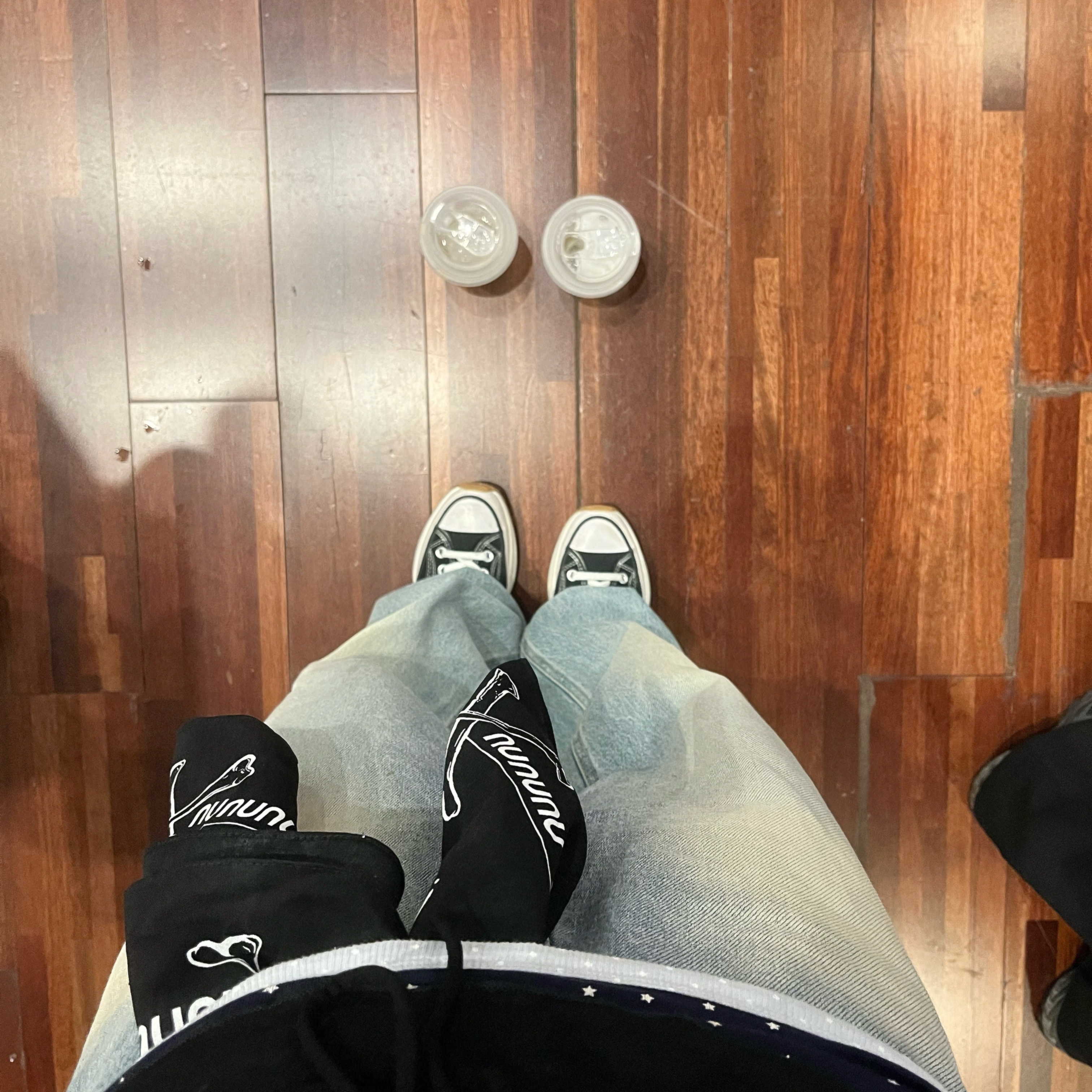 Converse Run Star Hike Low Black 착용 스타일 - 2