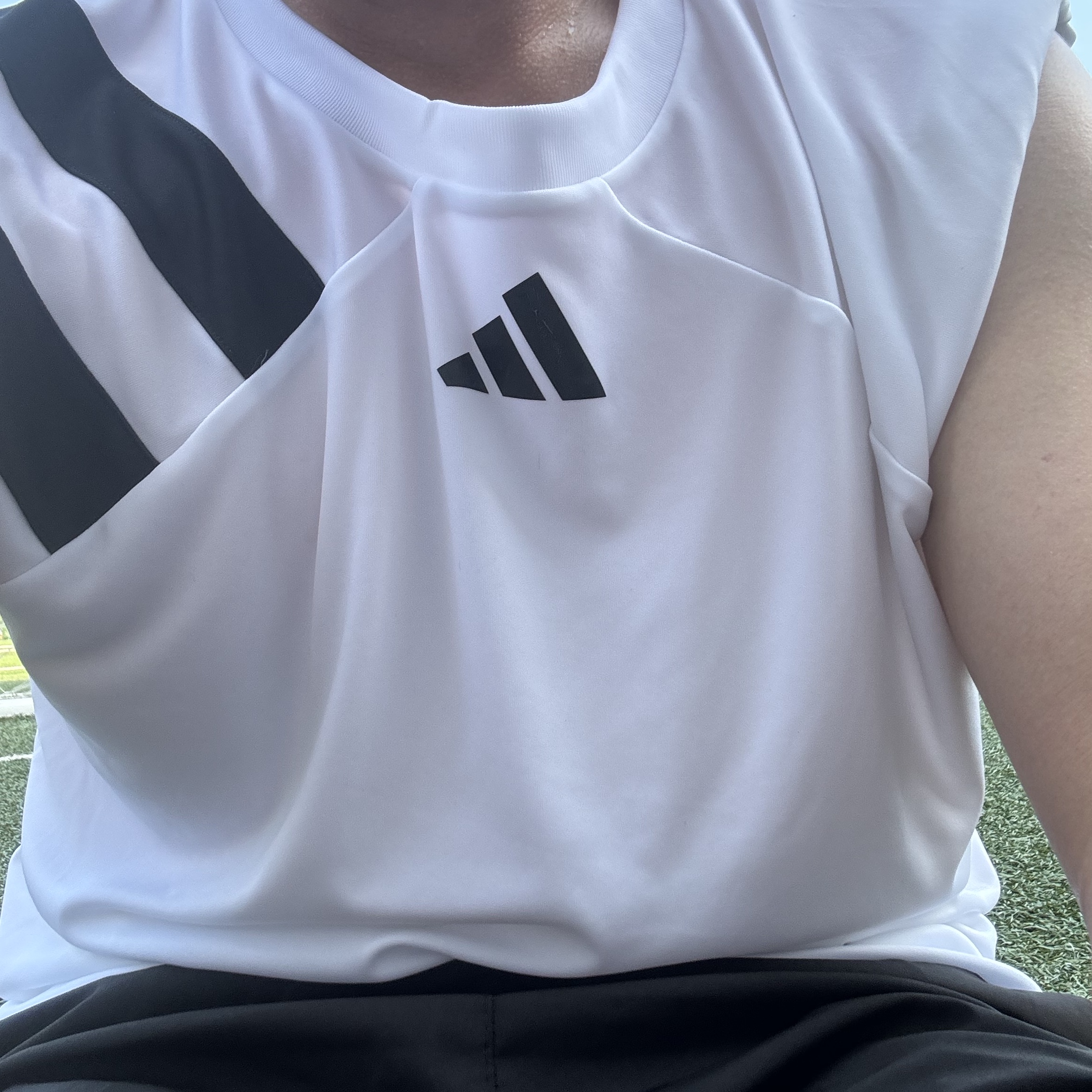 Adidas Fortore 23 Jersey T-Shirt White - KR Sizing 착용 스타일