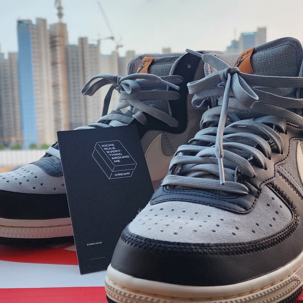 Nike Terminator High Black and Light Pumice 착용 스타일