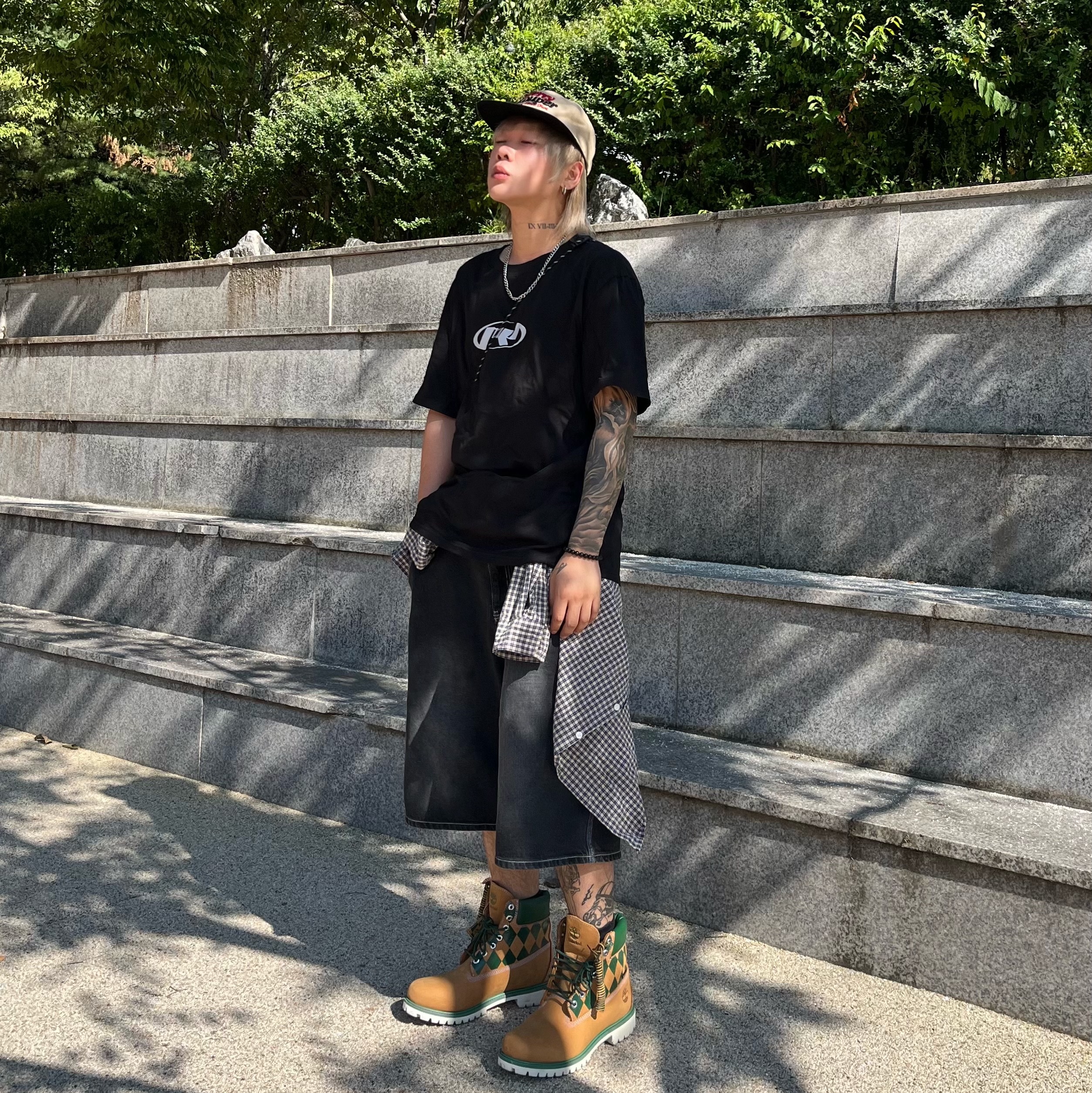 KASINA x Timberland 6 In Premium Vibram GTX Wheat 착용 스타일 - 2