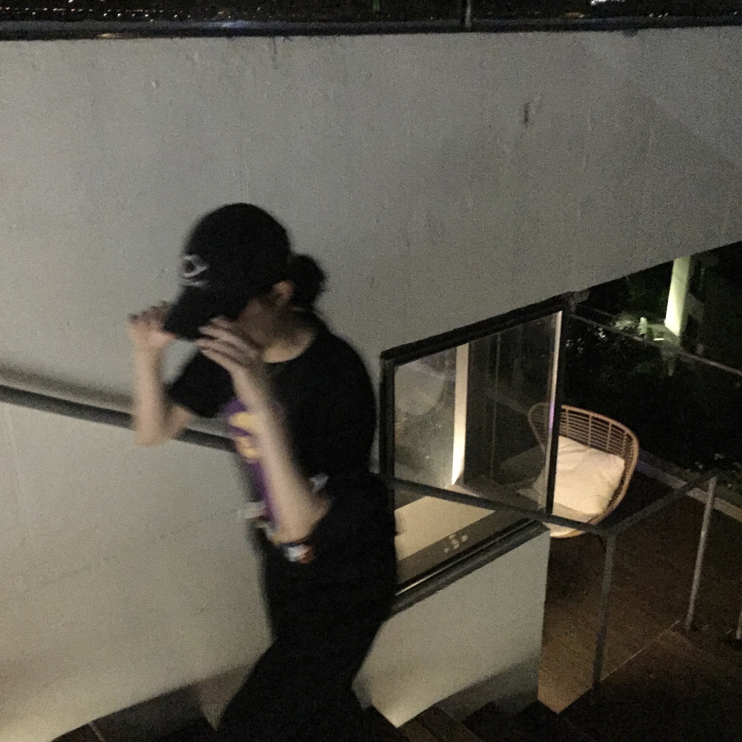 Mischief Rhombus Cotton Ball Cap Charcoal, BAPE Colors by Bathing Ape T-Shirt Black 착용 스타일 - 4