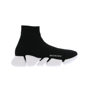 Balenciaga Speed 2.0 Transparent Sole Black White