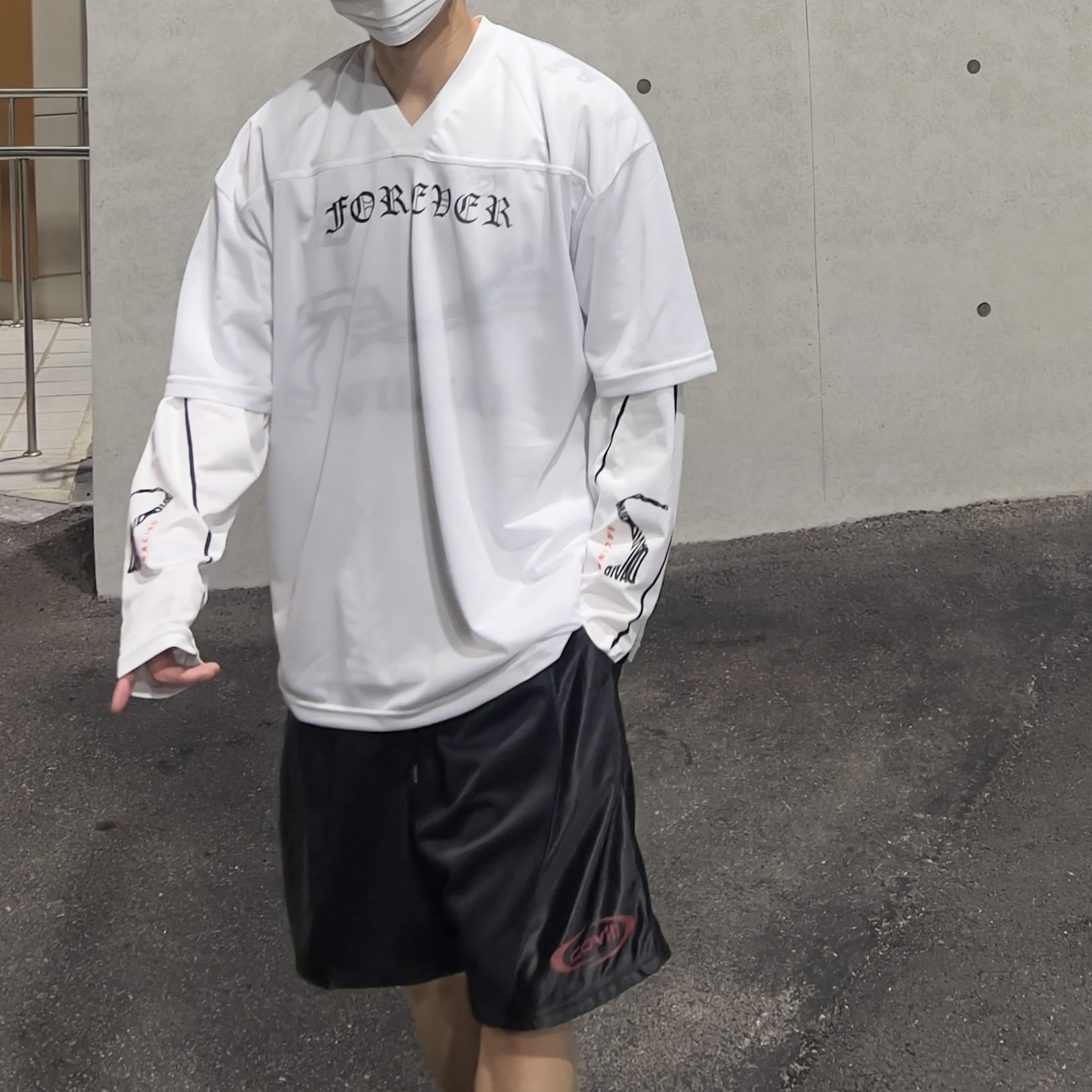 Oakley Factory Team x Brain Dead Flesh White Birch, Oakley Factory Team x Brain Dead Ostrich Flesh Ivory 착용 스타일 - 3