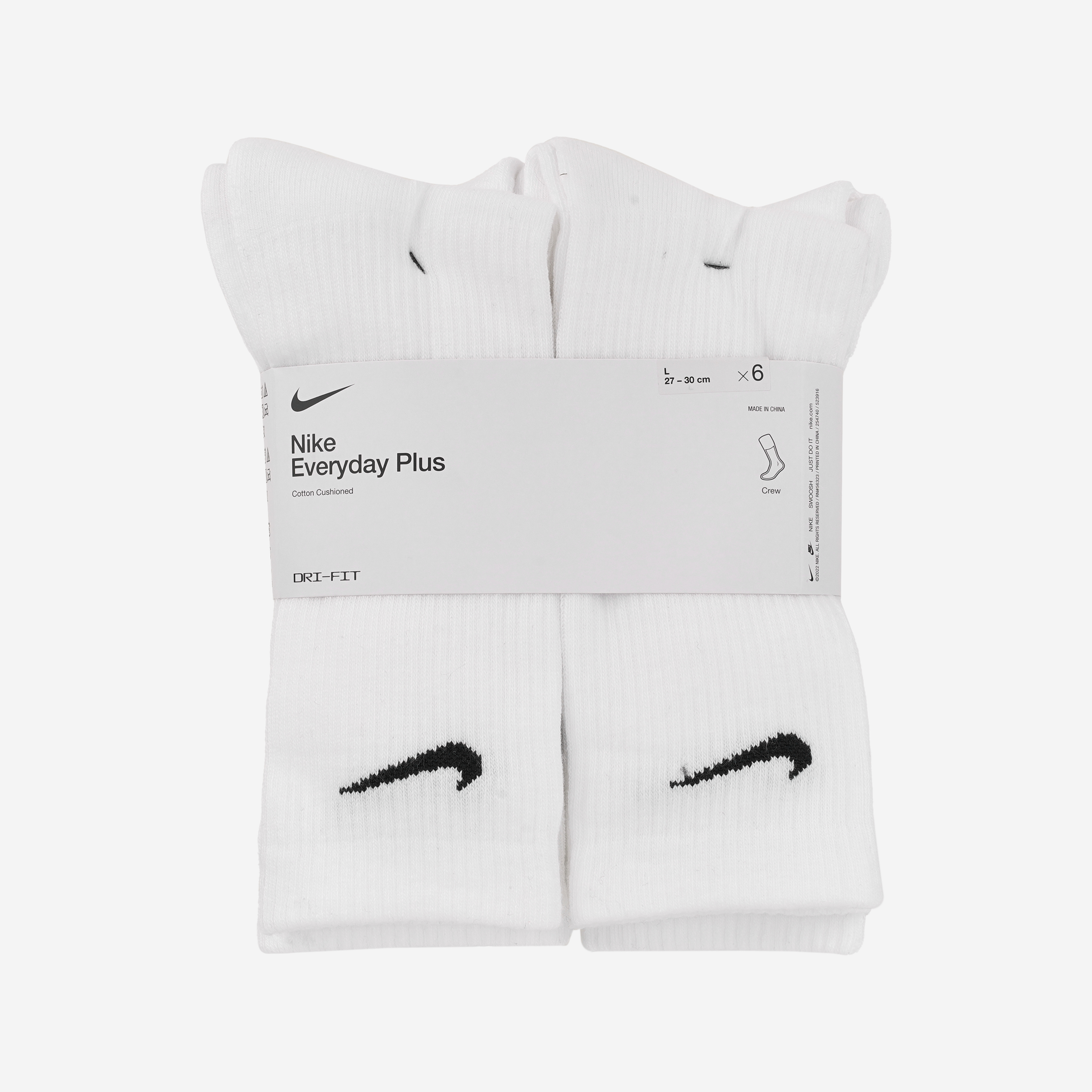 Nike Everyday Cushioned Training Crew Socks White (6 Pack/Korean Ver.)