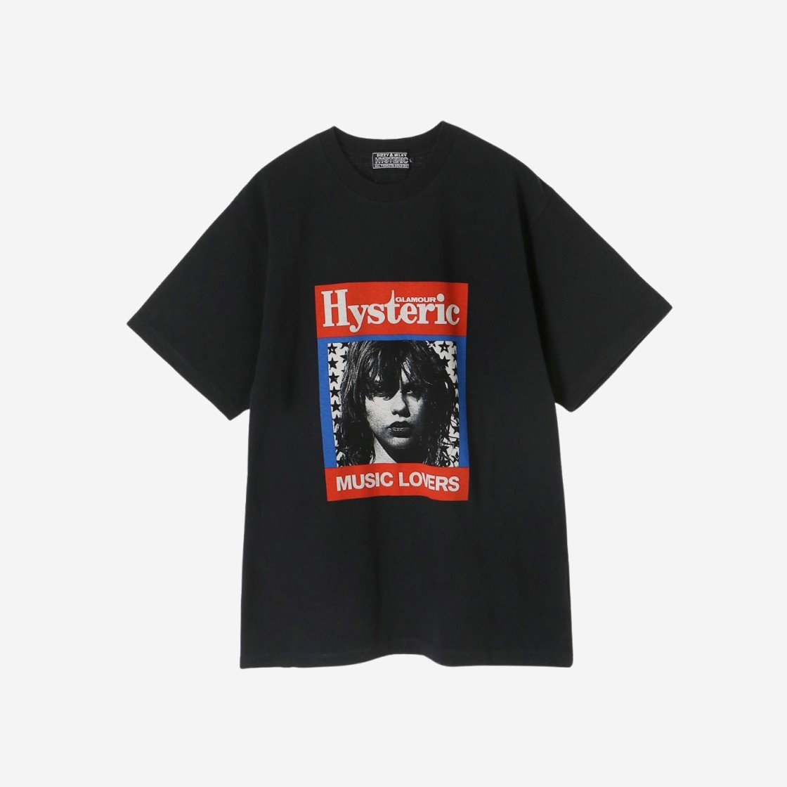 Hysteric Glamour HG Music Magazine T-Shirt Black 상세 이미지 1