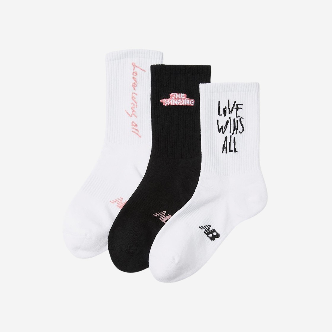 (W) New Balance x IU World Tour Crew Socks Multicolor (3 Pack) 상세 이미지 1