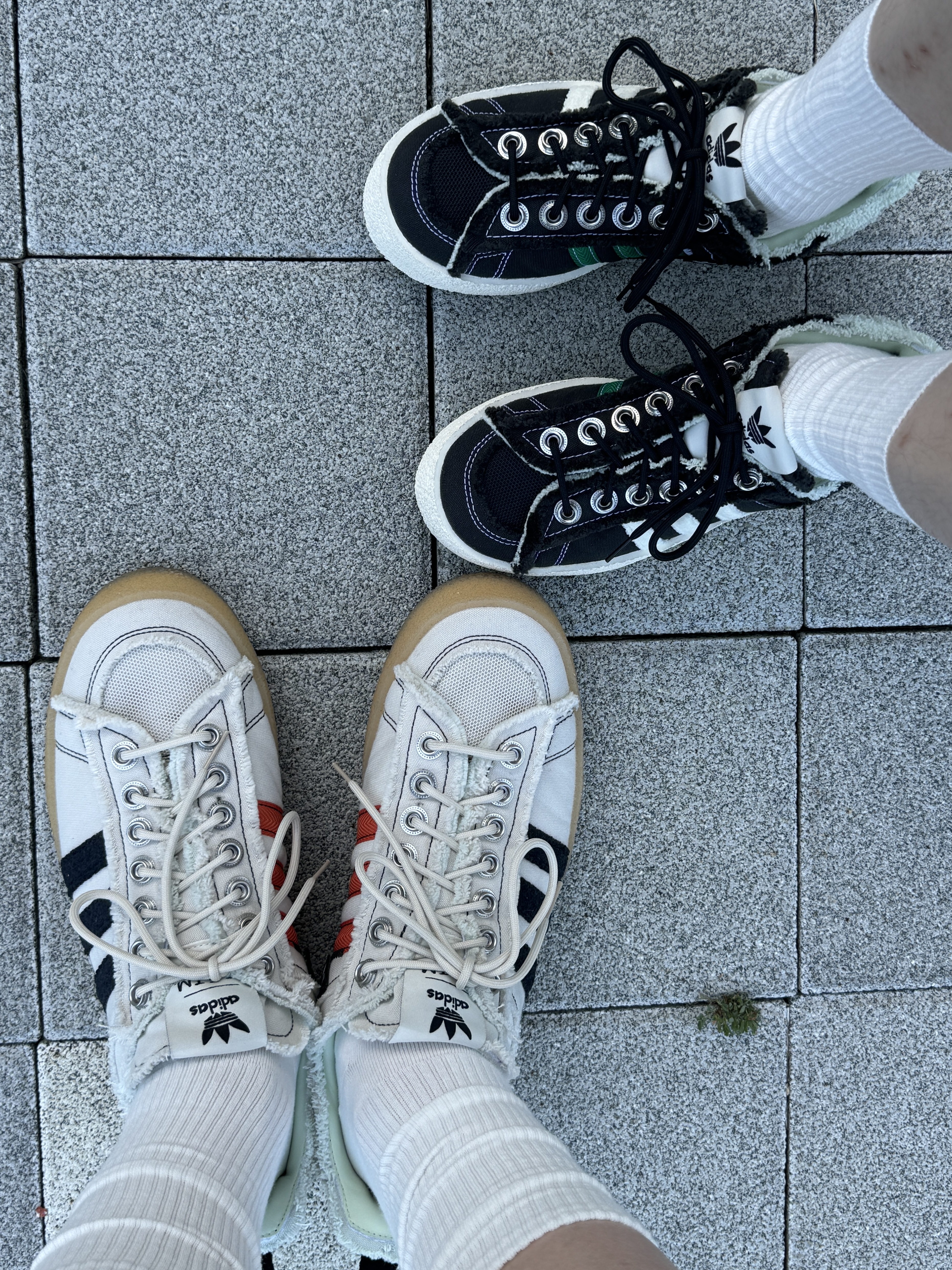 Adidas x Song for the Mute Campus 80s Core Black Cream White, Adidas x Song for the Mute Campus 80s Bliss Core Black 착용 스타일