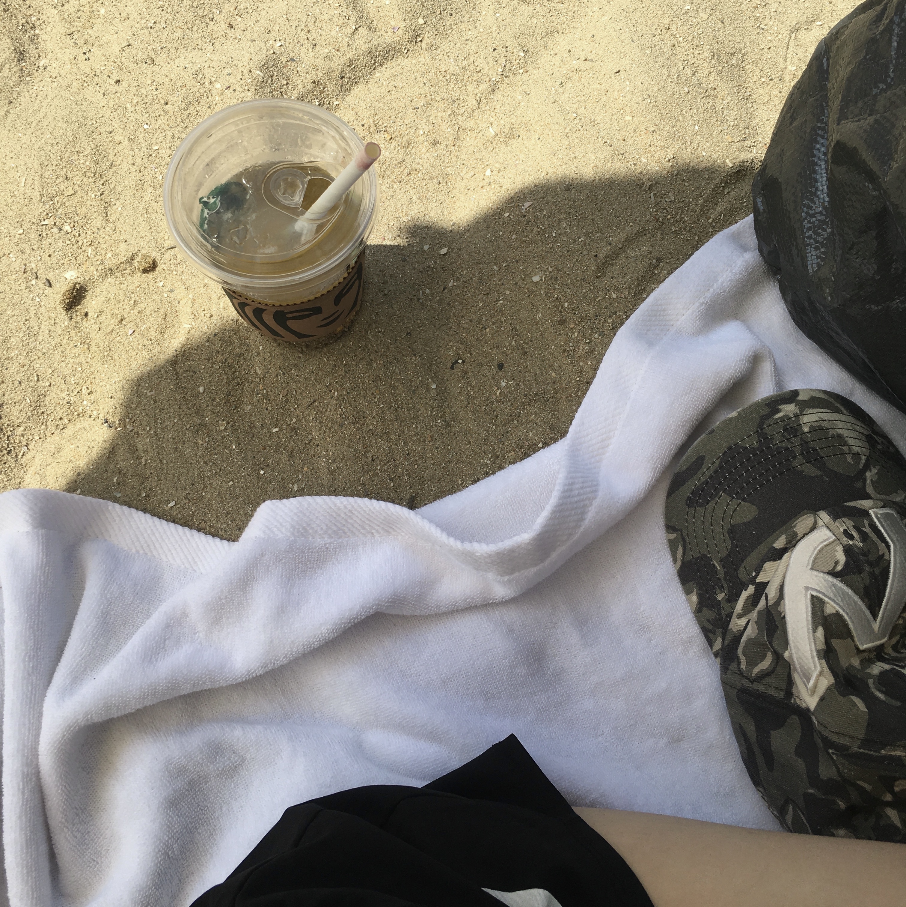 Open Yy Camo Ball Cap Khaki 착용 스타일 - 1