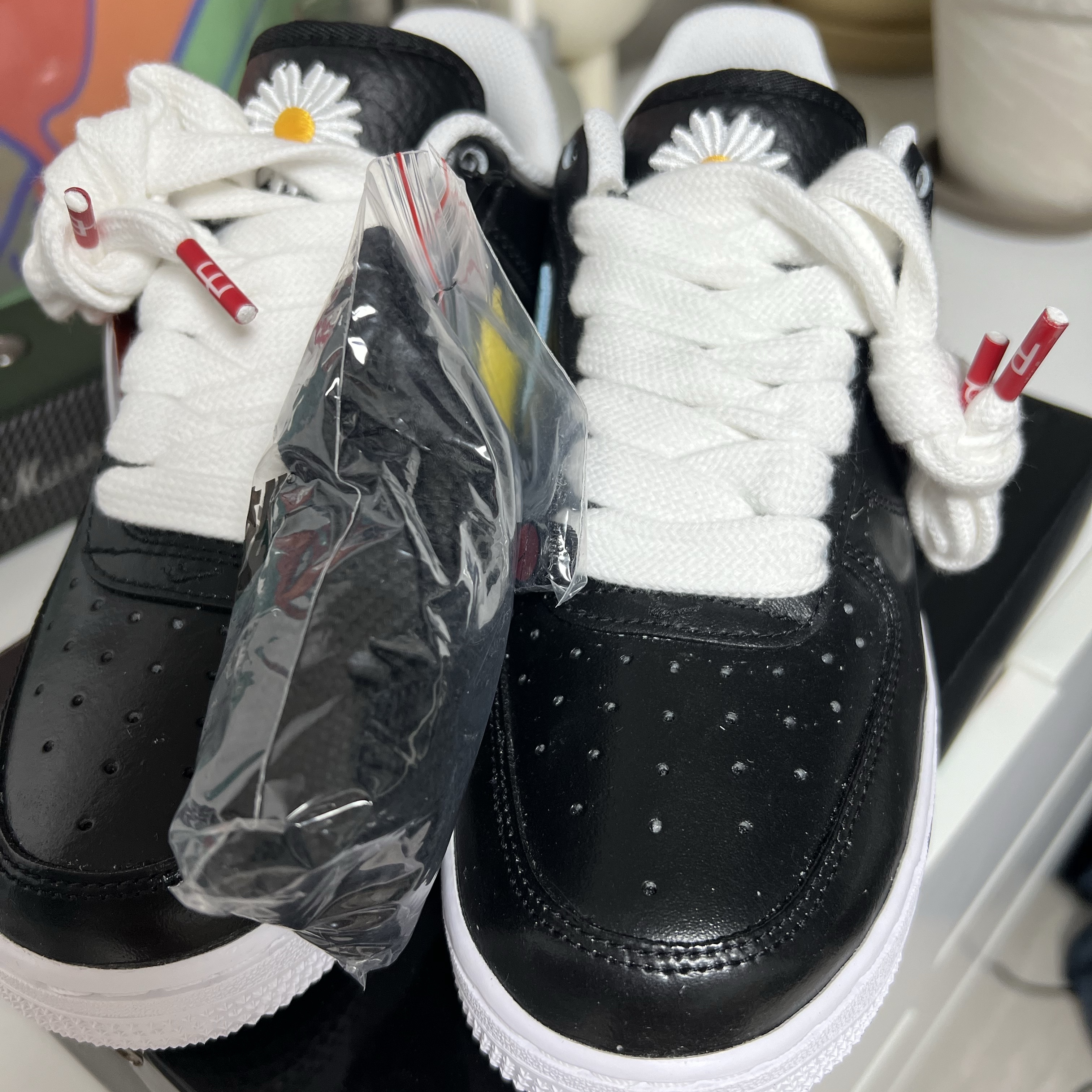 Nike x Peaceminusone Air Force 1 Low Para-Noise 3.0 Black and Multicolor 착용 스타일 - 1
