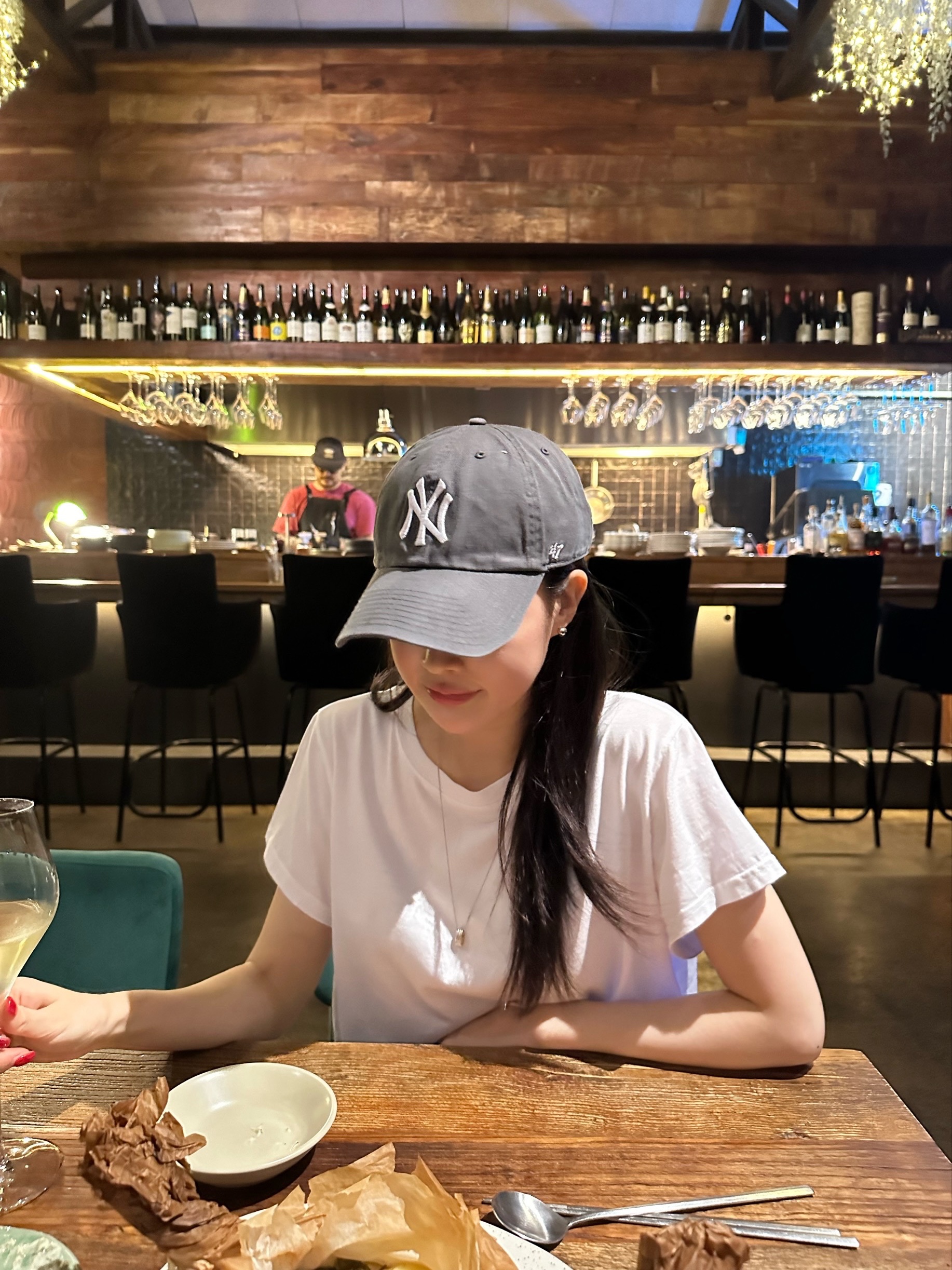 47 Brand New York Yankees BW Clean Up Charcoal 착용 스타일
