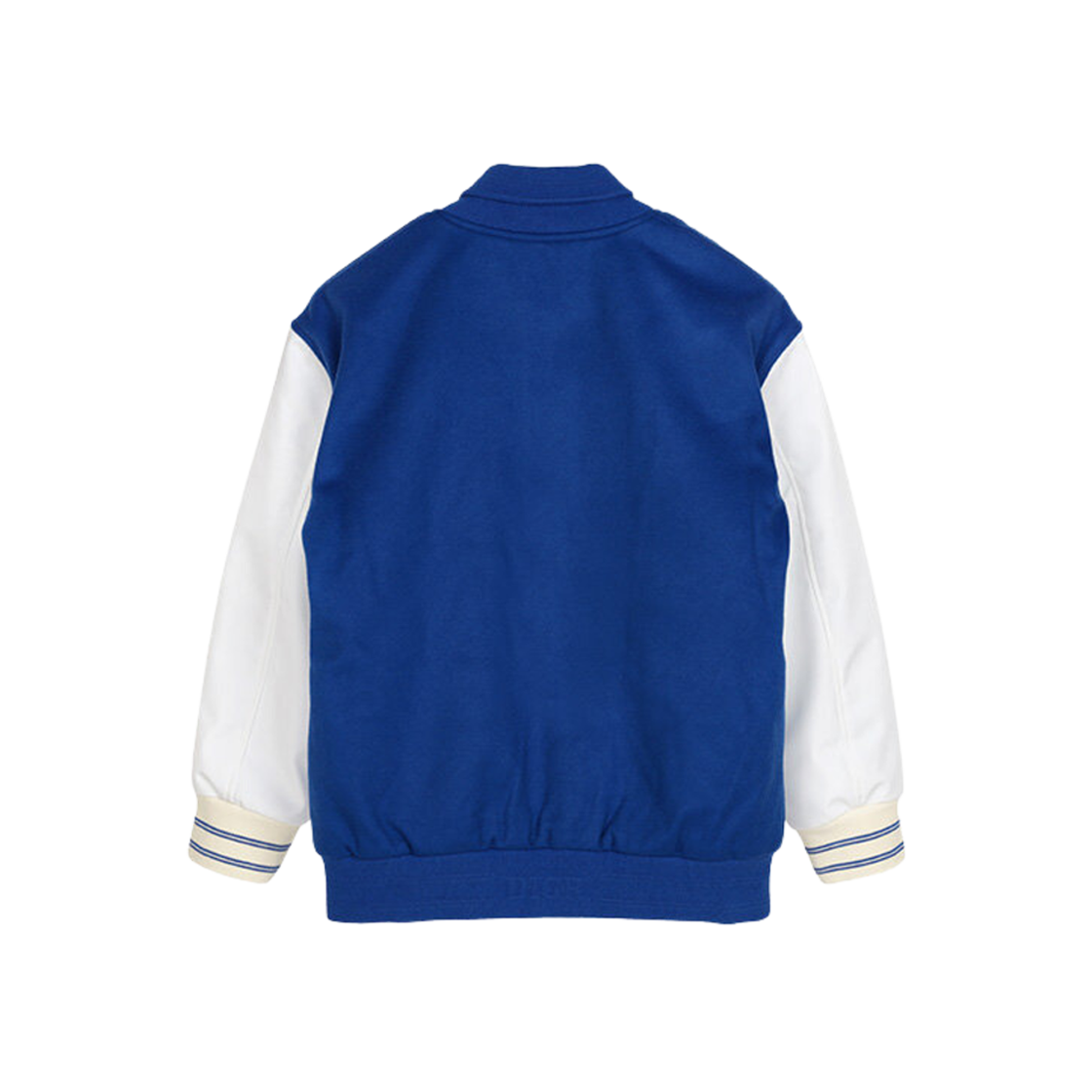 (Kids) Dior Wool Cashmere Technical Fabric Varsity Jacket Ultramarine Blue White 상세 이미지 2