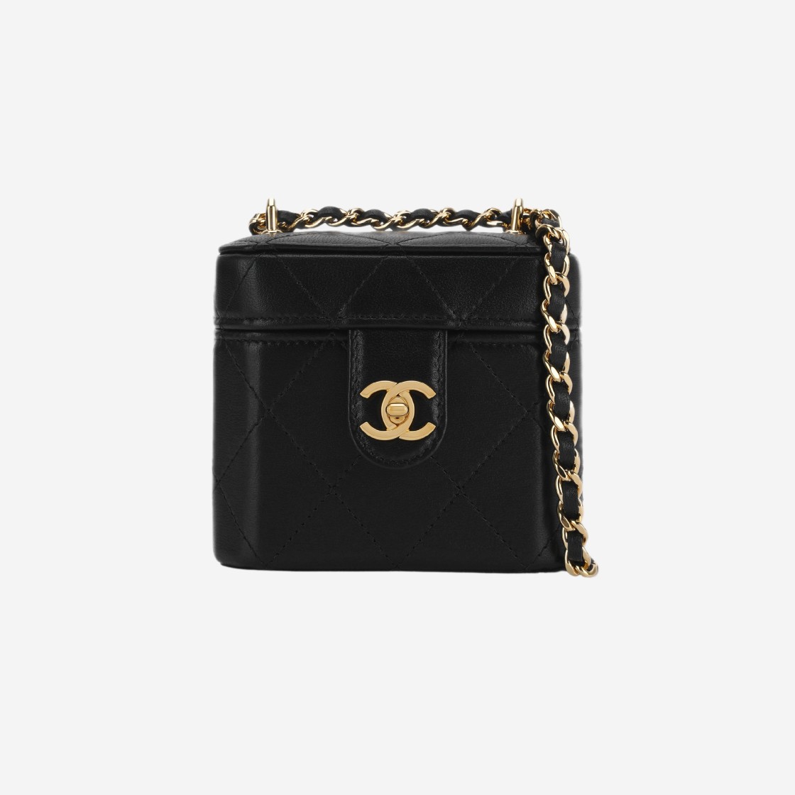 Chanel Clutch with Chain Lambskin & Gold Black 상세 이미지 1