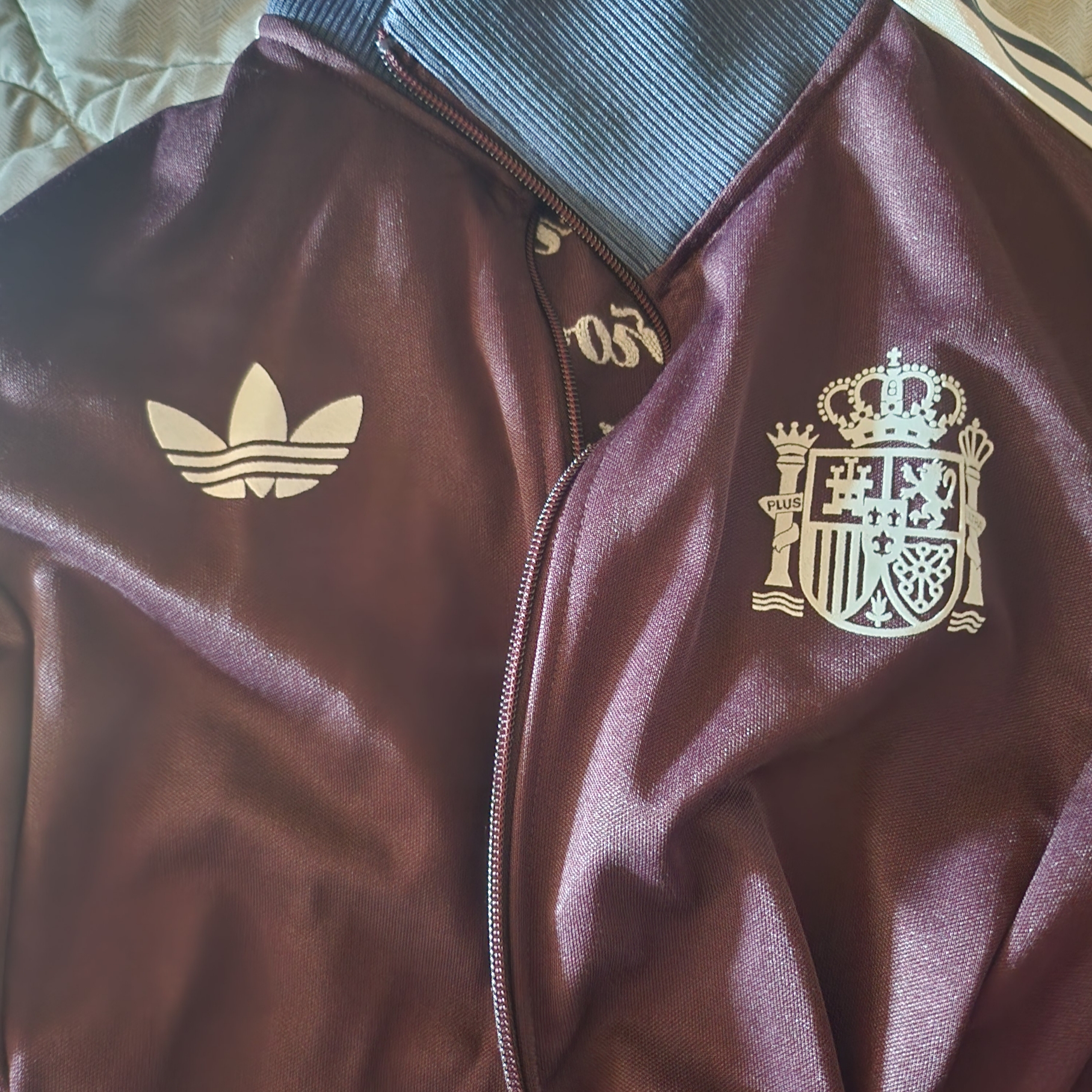 Adidas Spain Beckenbauer Track Top Shadow Maroon - KR Sizing 착용 스타일
