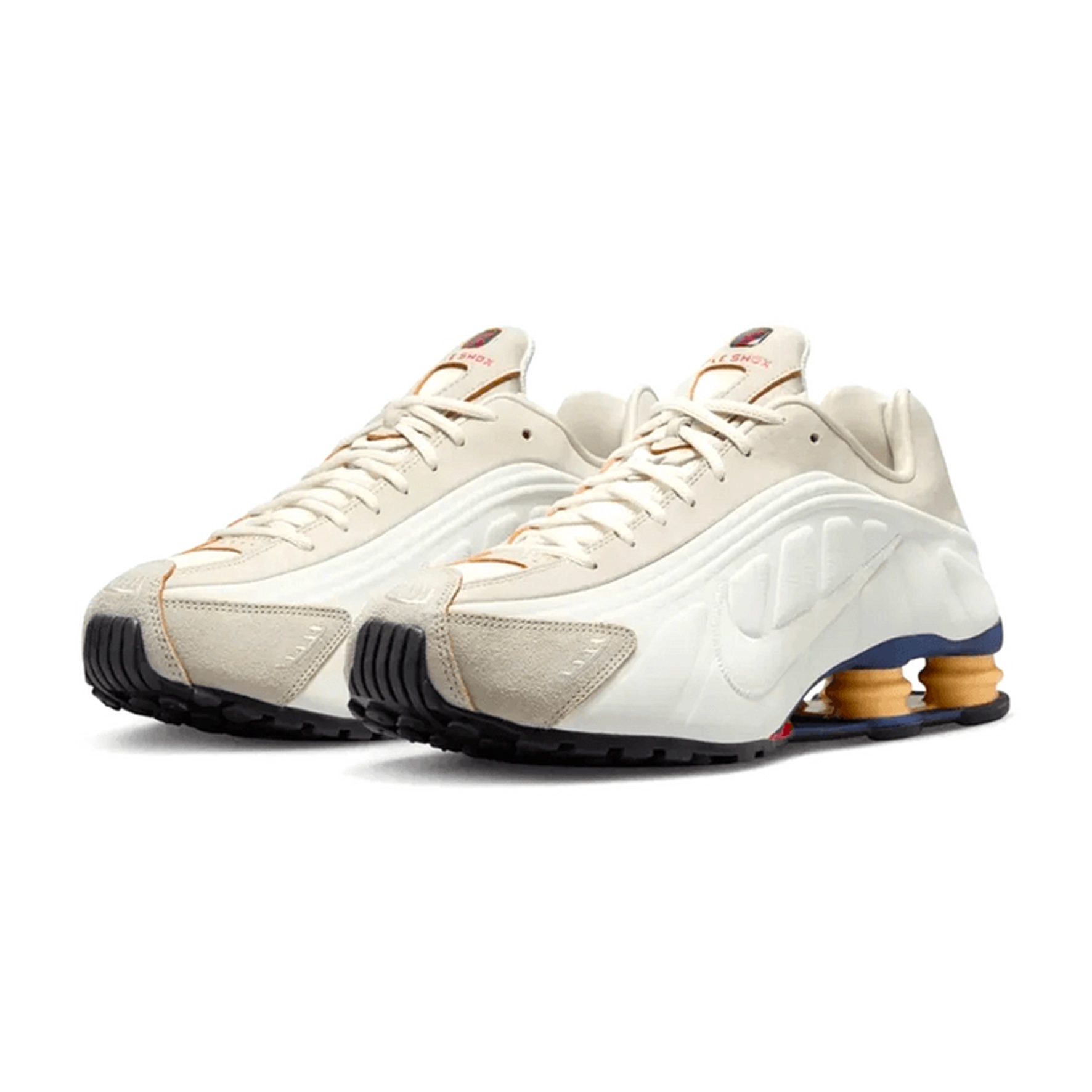 Nike Shox R4 PRM Light Iron Ore and Phantom 착용 스타일 - 4