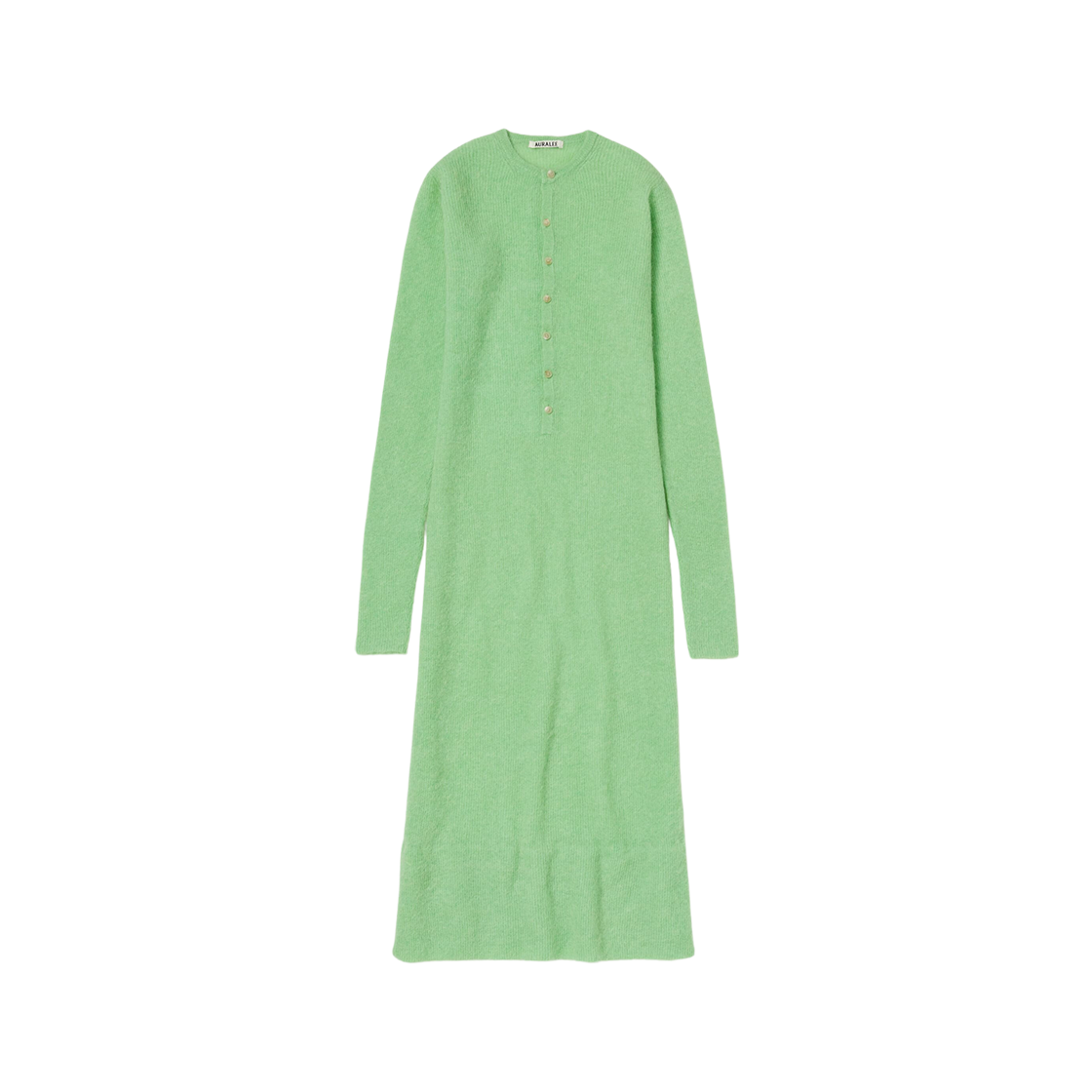 (W) Auralee Baby Suri Alpaca Sheer Knit One Piece Light Green 상세 이미지 1