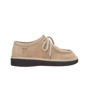 Loewe Faro Lace-Up In Suede Sand