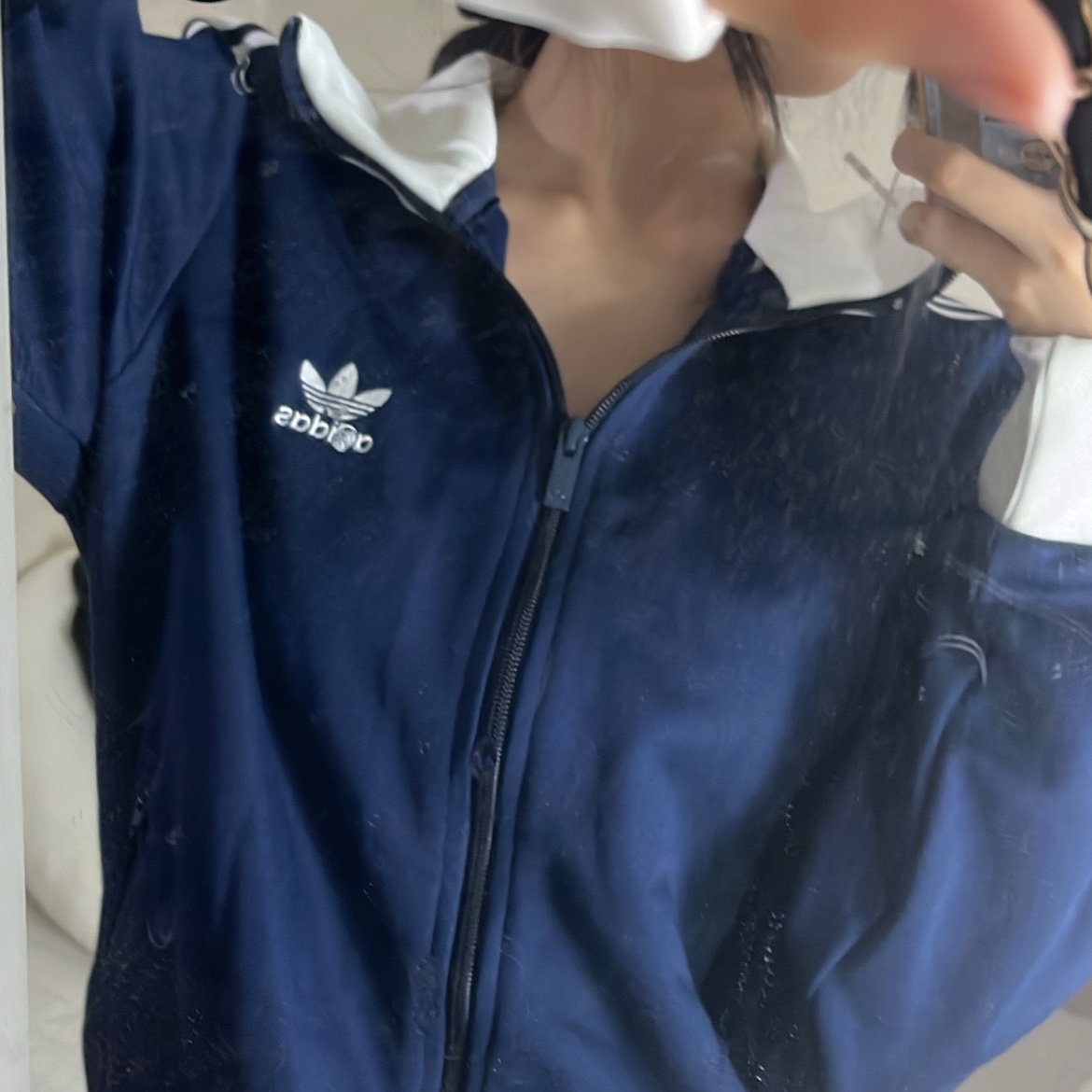 Adidas Adicolor Classic Beckenbauer Track Top Night Indigo - KR Sizing 착용 스타일 - 1