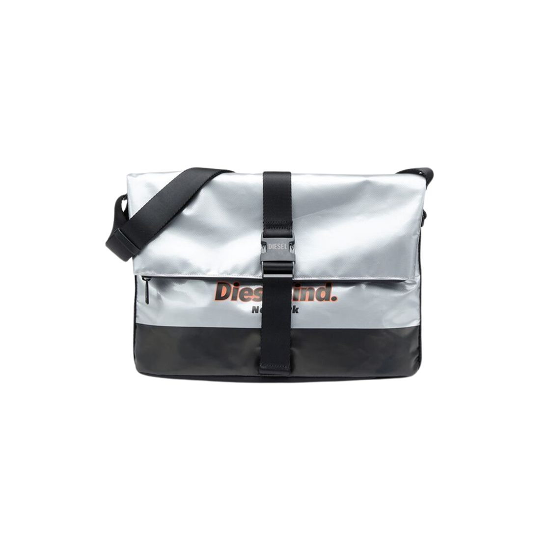 Diesel Bolso Para Hombre Trap Shoulder Bag M Silver 상세 이미지 1