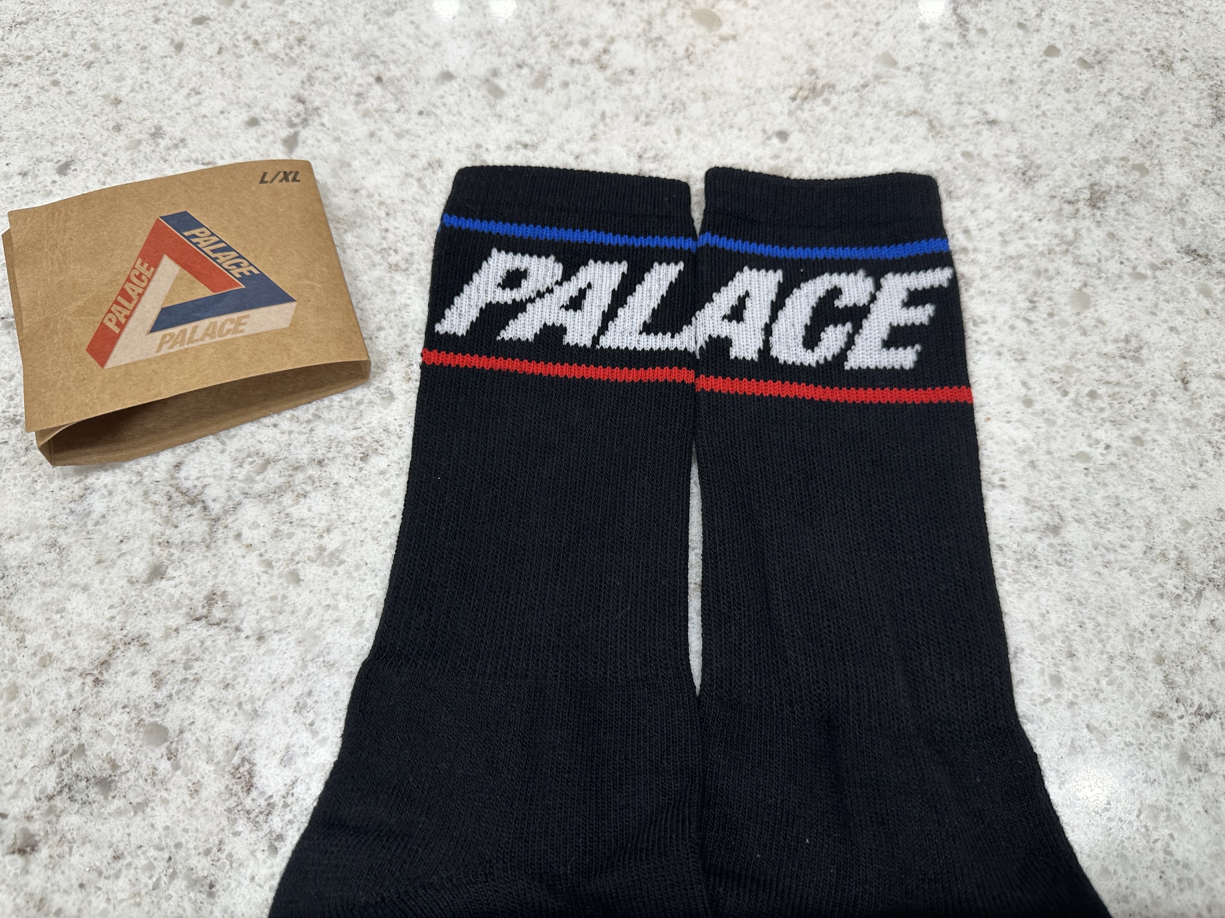 Palace Basically A Sock Black, Palace Posh Knit Black - 24FW 착용 스타일 - 10
