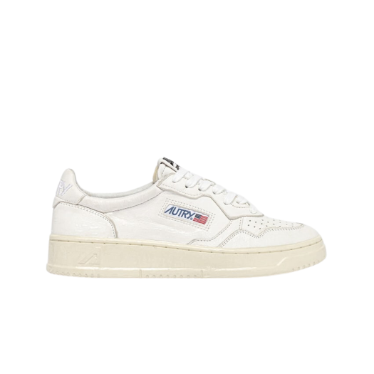 Autry Super Vintage Medalist Low Leather Sneakers White