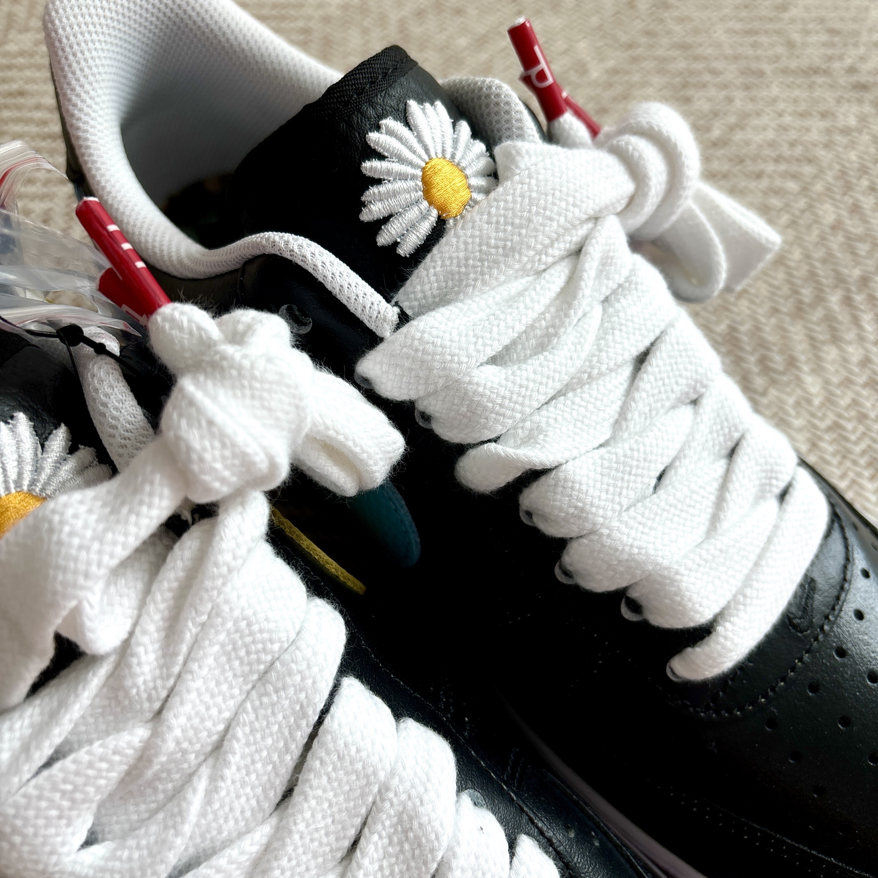 Nike x Peaceminusone Air Force 1 Low Para-Noise 3.0 Black and Multicolor 착용 스타일