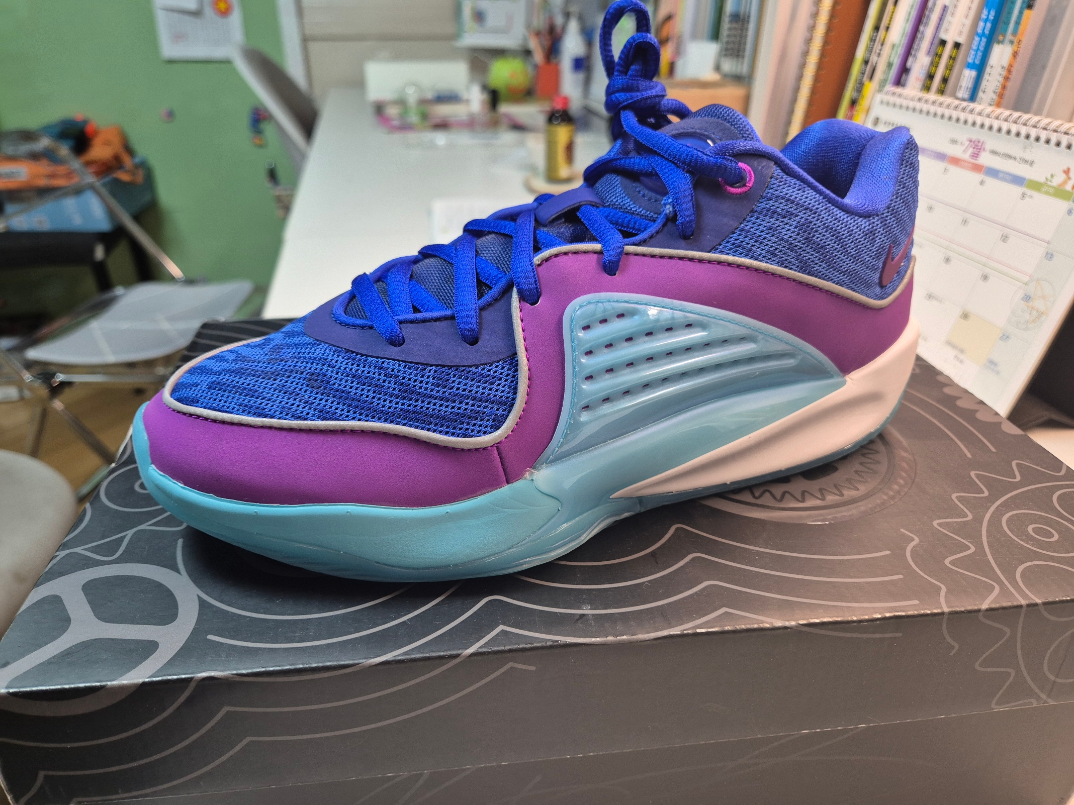Nike KD 16 EP Deep Royal Vivid Purple 착용 스타일
