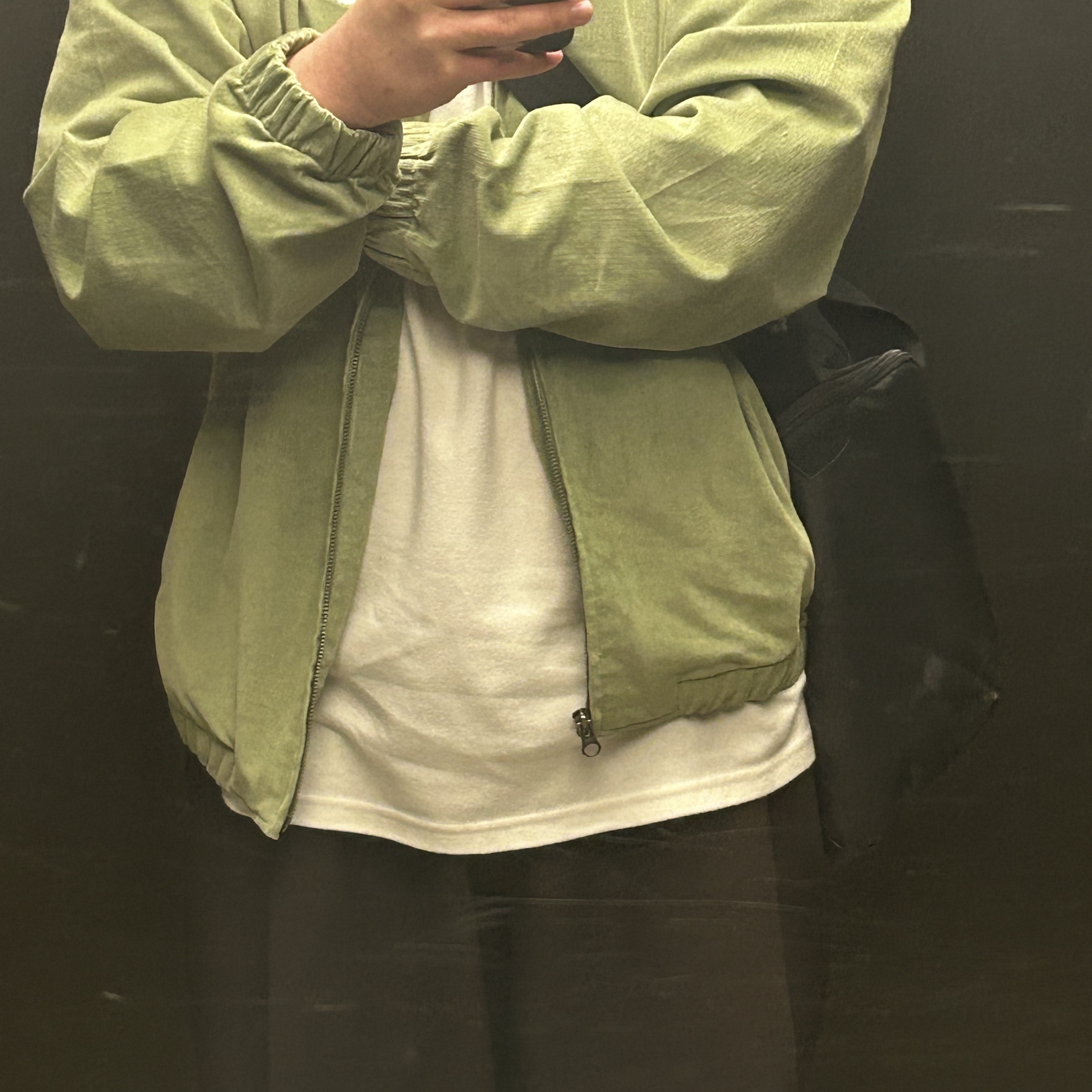 Nike Life Harrington Jacket Oil Green - Asia 착용 스타일 - 2