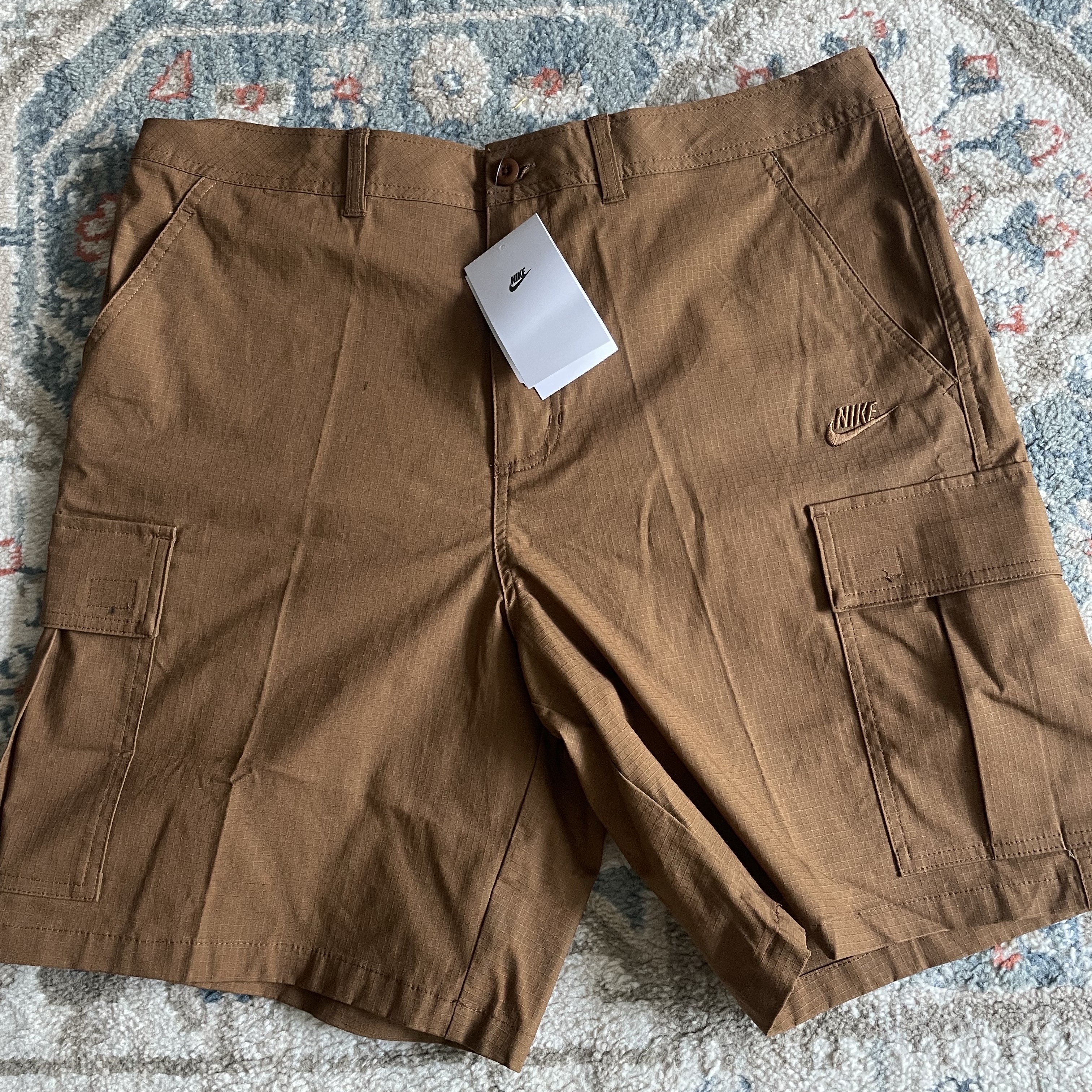 Nike Club Woven Cargo Shorts Light British Tan - Asia 착용 스타일 - 1