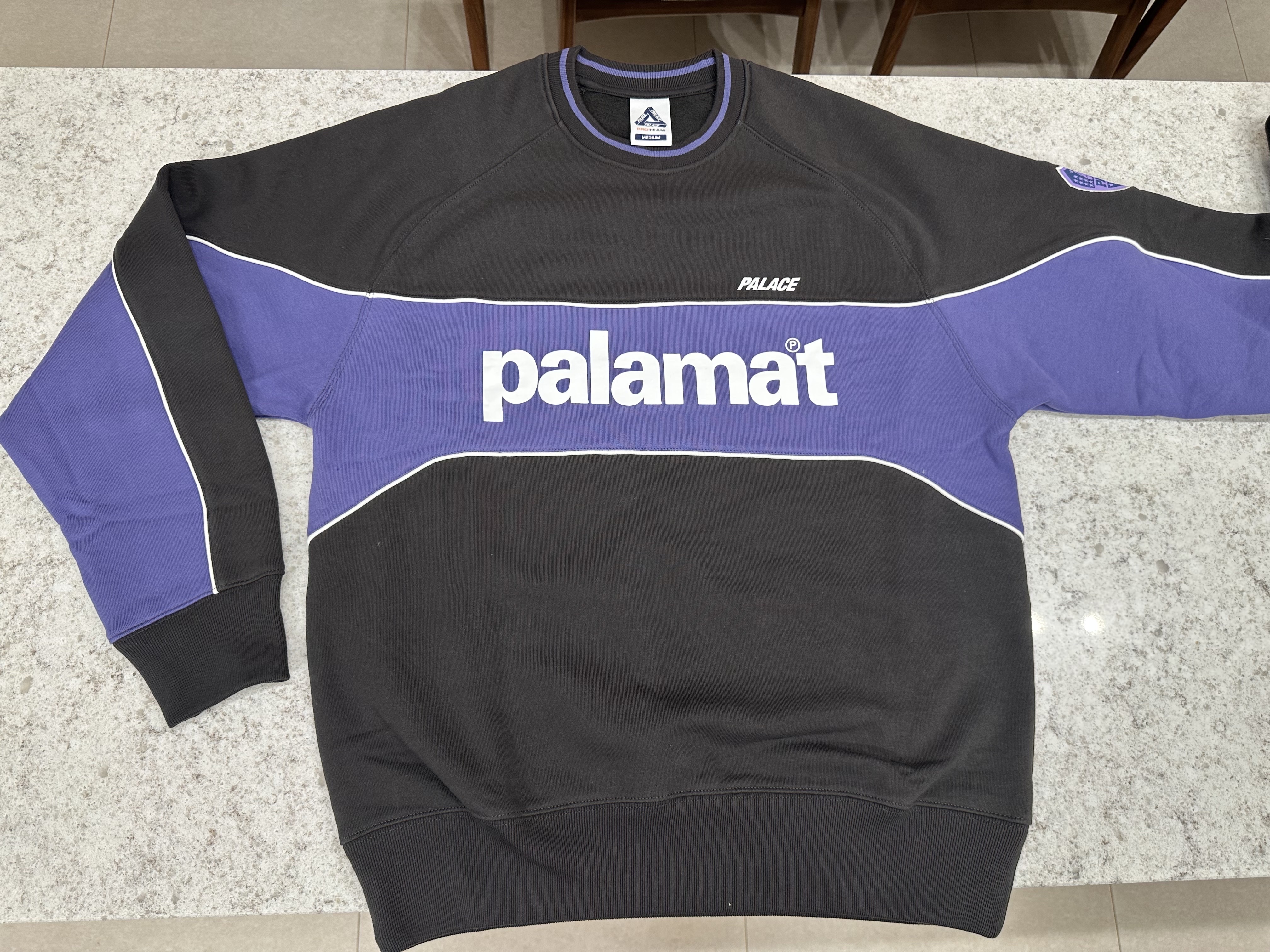 Palace Basically A Sock Black, Palace Posh Knit Black - 24FW 착용 스타일 - 6