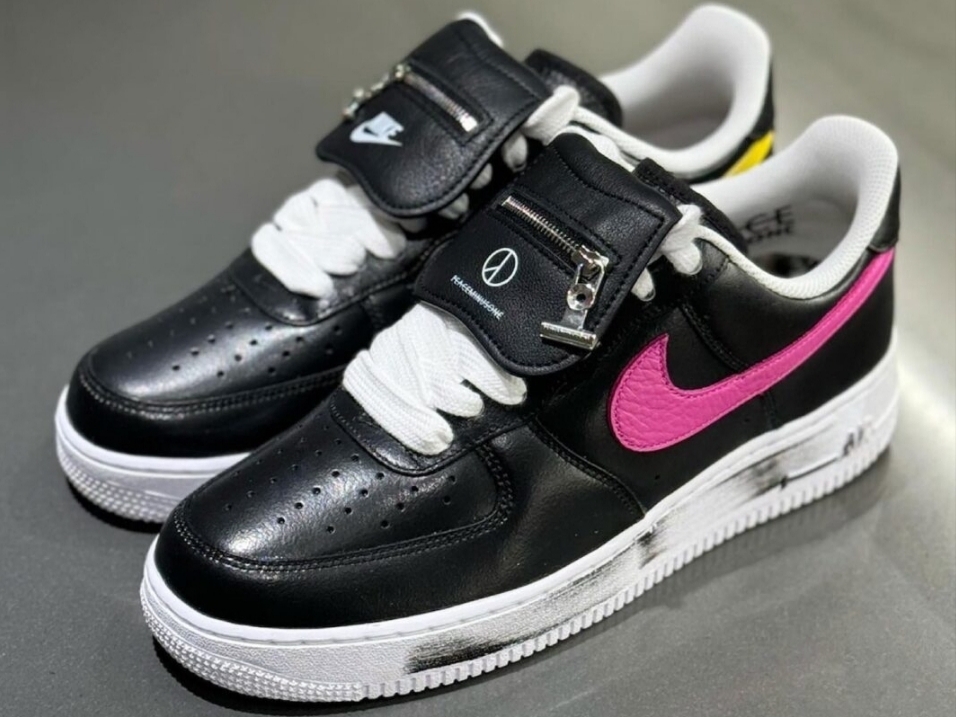 Nike x Peaceminusone Air Force 1 Low Para-Noise 3.0 Black and Multicolor 착용 스타일 - 1