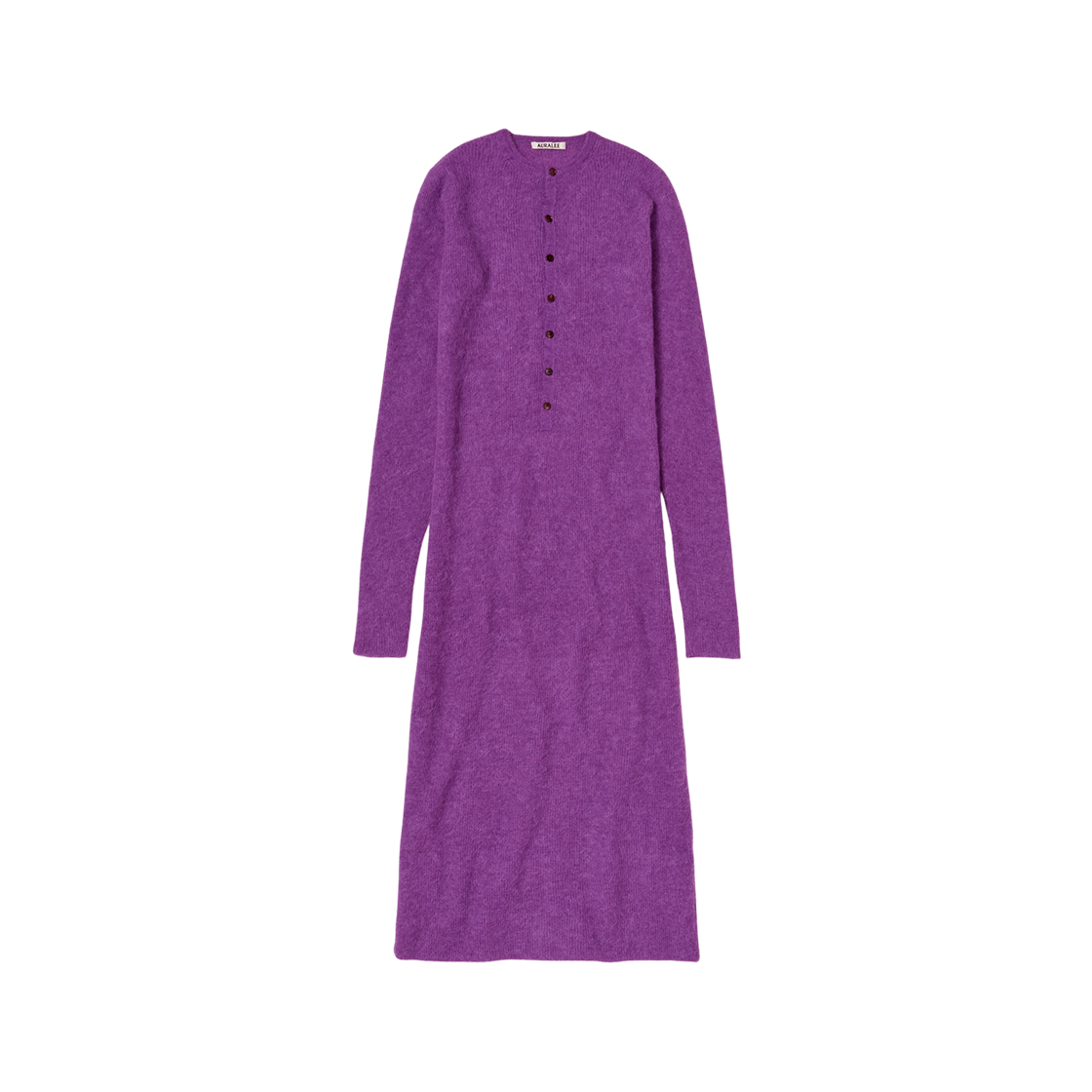 (W) Auralee Baby Suri Alpaca Sheer Knit One Piece Purple 상세 이미지 1