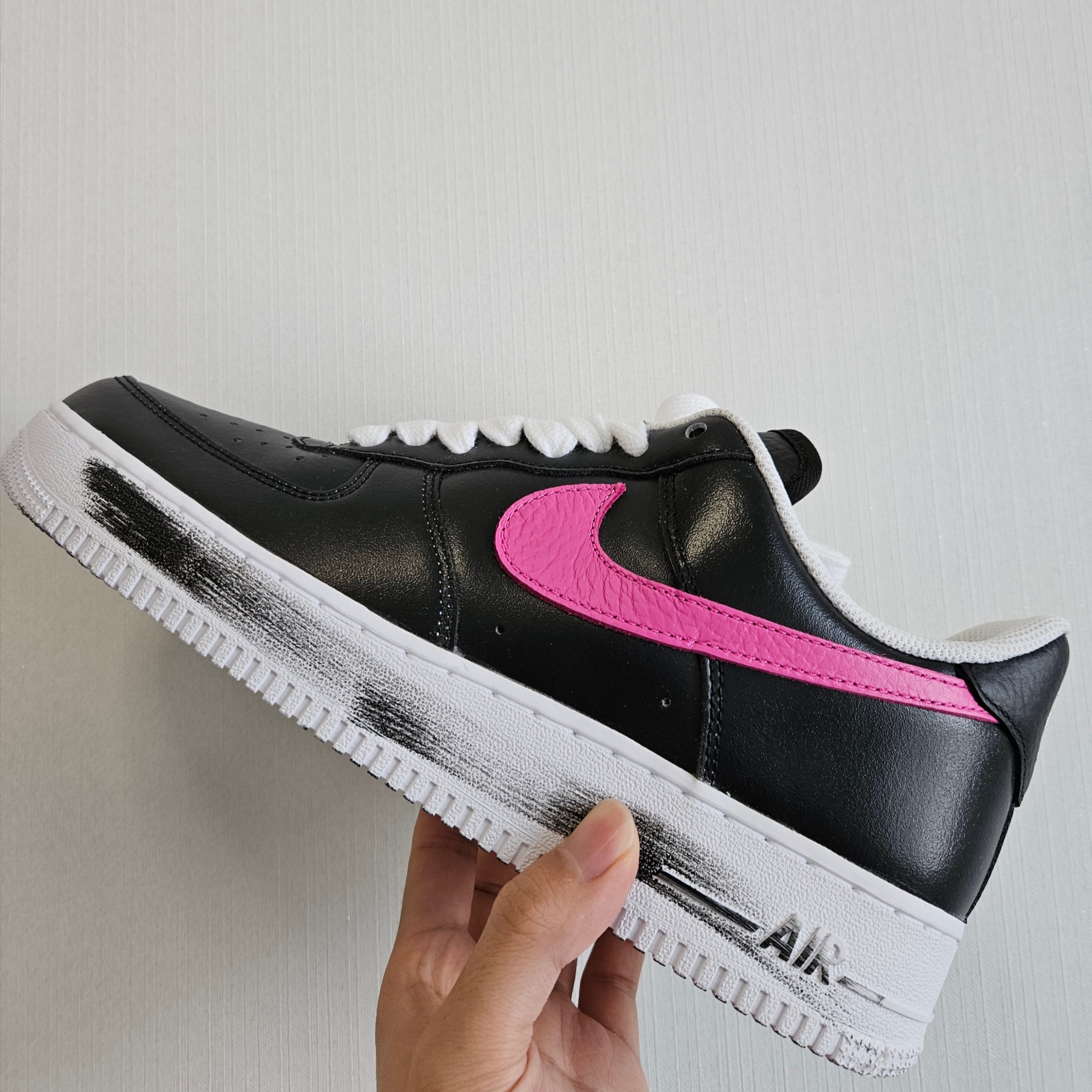Nike x Peaceminusone Air Force 1 Low Para-Noise 3.0 Black and Multicolor 착용 스타일
