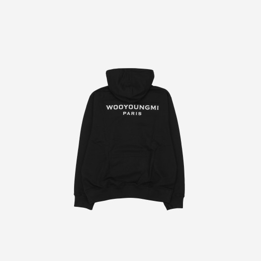 Wooyoungmi Cotton Back Logo Hooded Sweatshirt Black - 23SS