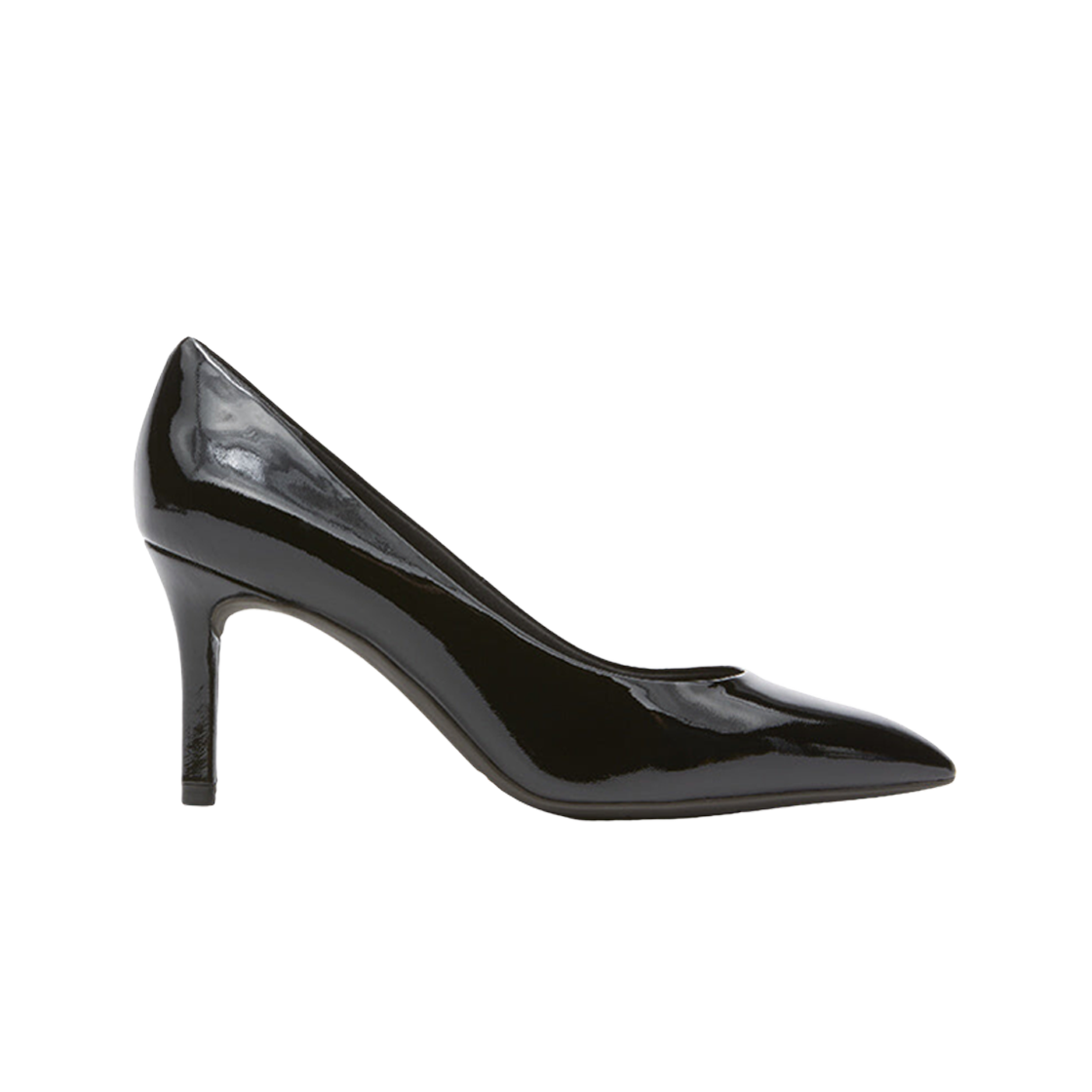 (W) 락포트 토탈 모션 75mm 포인티드 토 힐 블랙 - M 와이드((W) Rockport Total Motion 75mm Pointed Toe Heel Black - M Wide)