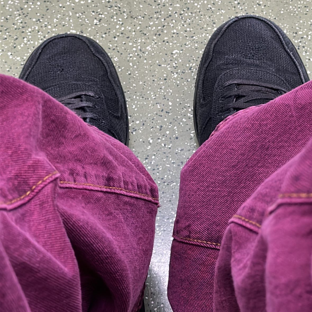 Nike x Stussy Air Force 1 Low Triple Black 착용 스타일