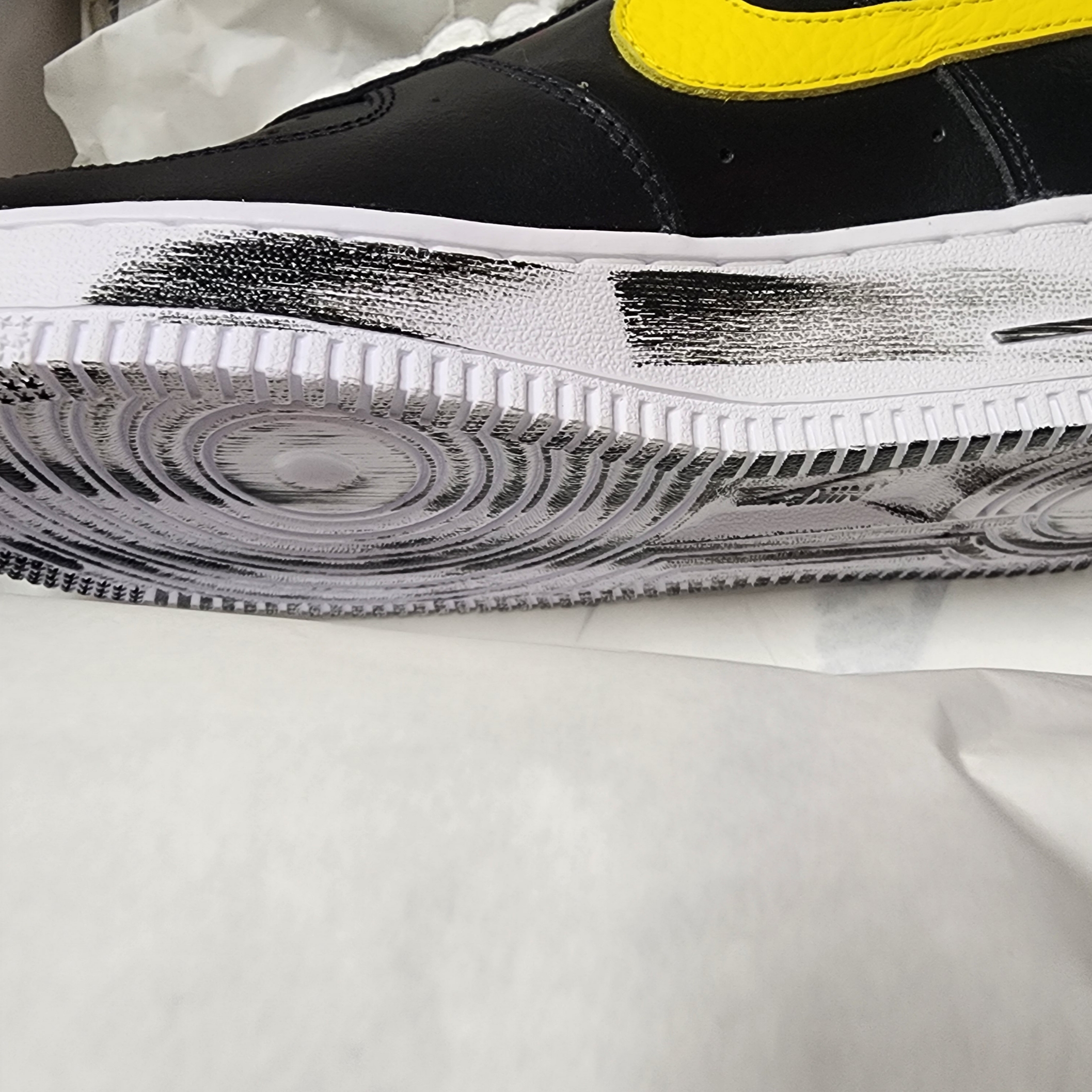 Nike x Peaceminusone Air Force 1 Low Para-Noise 3.0 Black and Multicolor 착용 스타일 - 5