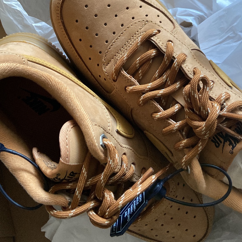 (W) Nike Air Force 1 '07 WB Flax Wheat, Nike Air Force 1 '07 WB Flax 착용 스타일