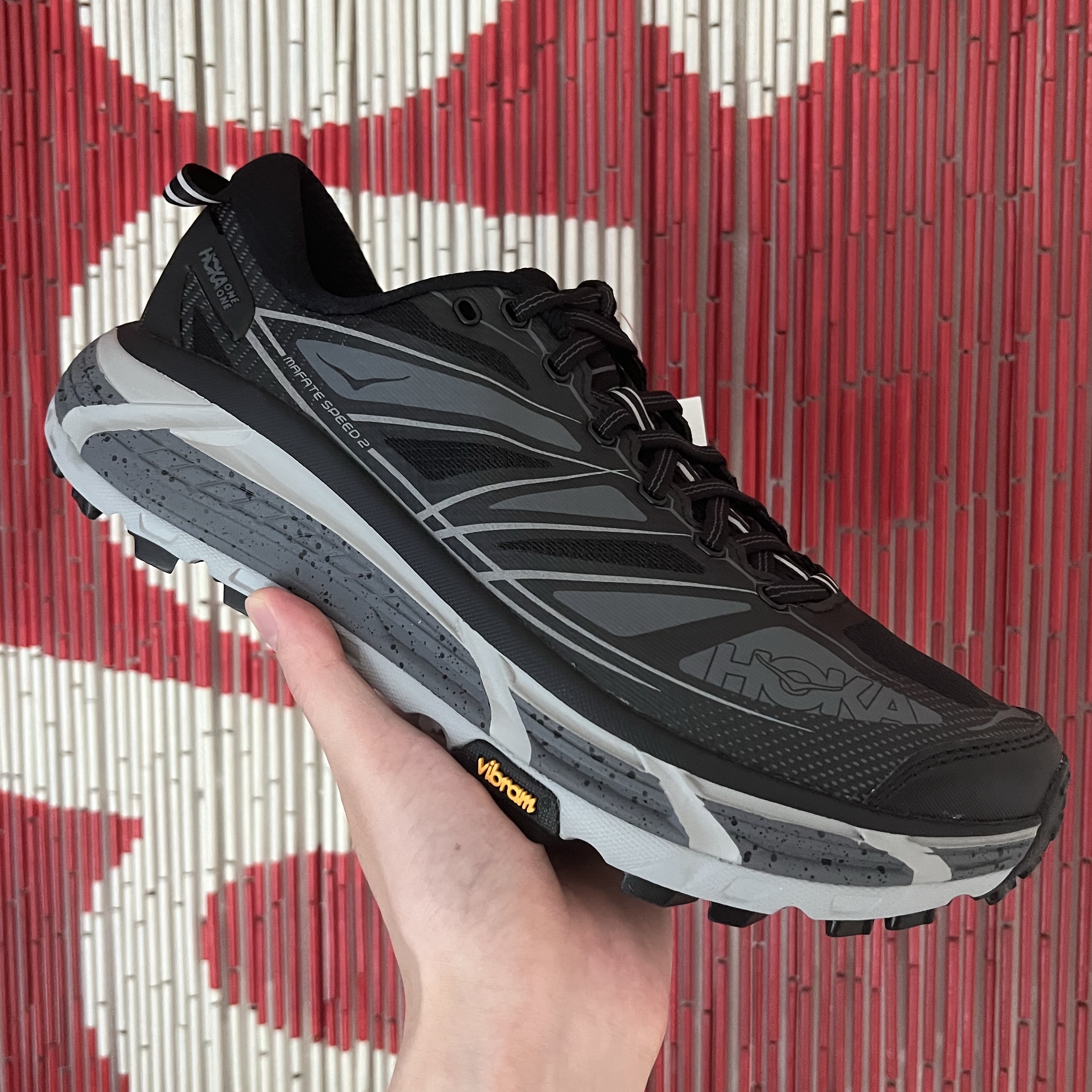 Hoka Mafate Speed 2 Black Castlerock 착용 스타일