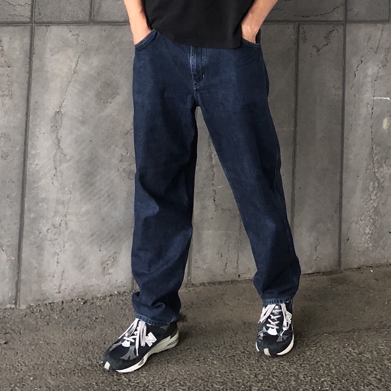 New Balance 991 Made in UK Navy 착용 스타일 - 2