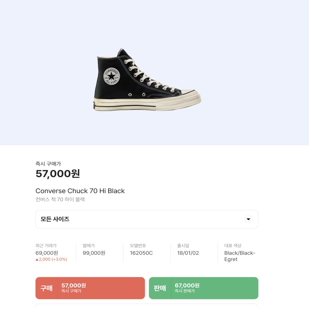 Converse Chuck 70 Hi Black 착용 스타일 - 2