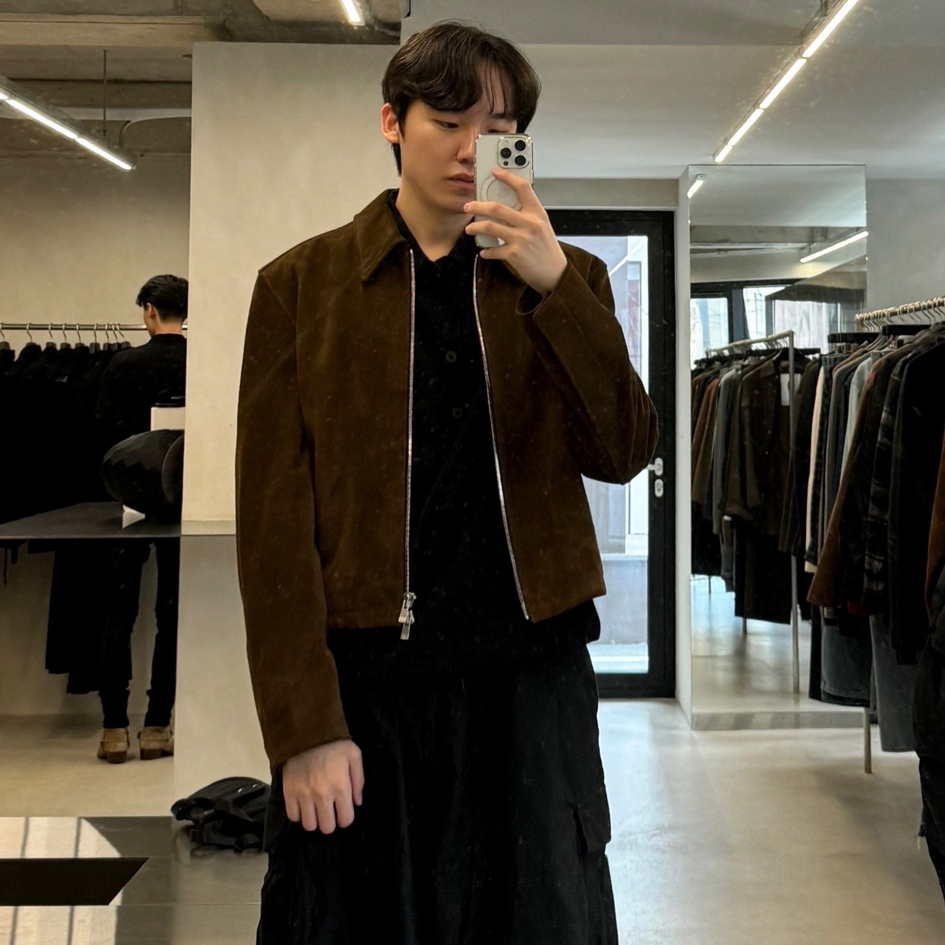 Needles H.D. BDU Pants Black 착용 스타일 - 1