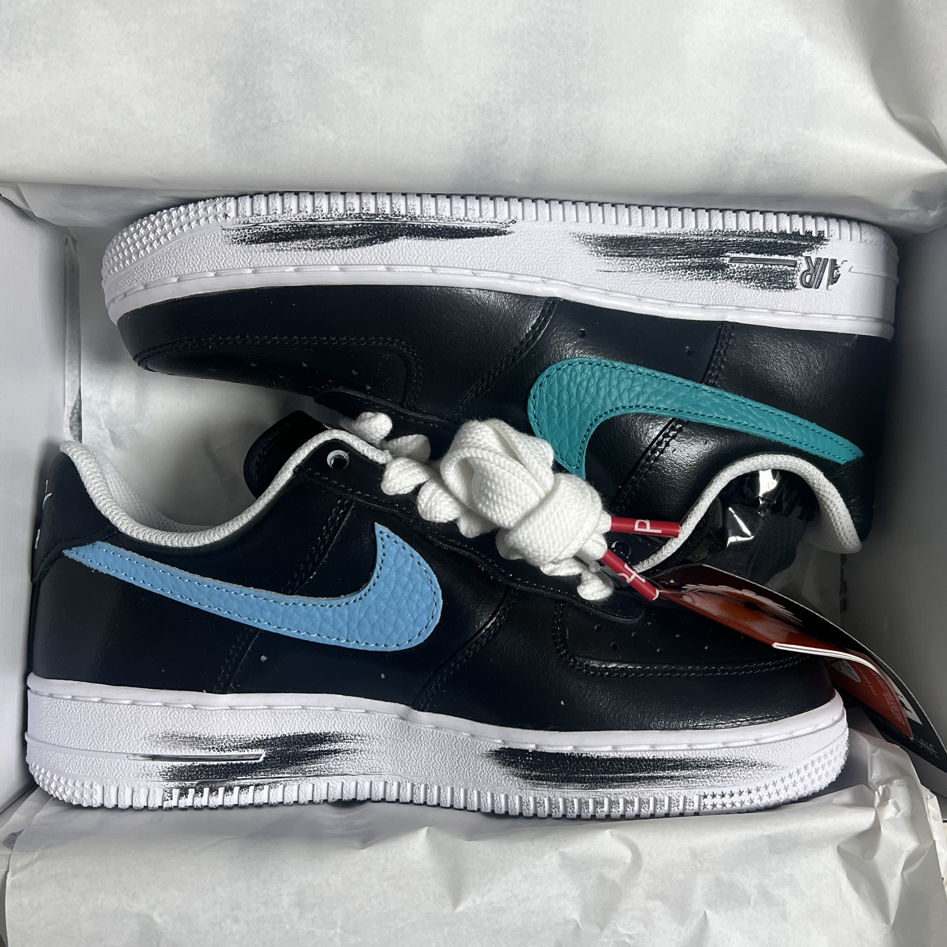 Nike x Peaceminusone Air Force 1 Low Para-Noise 3.0 Black and Multicolor 착용 스타일 - 1