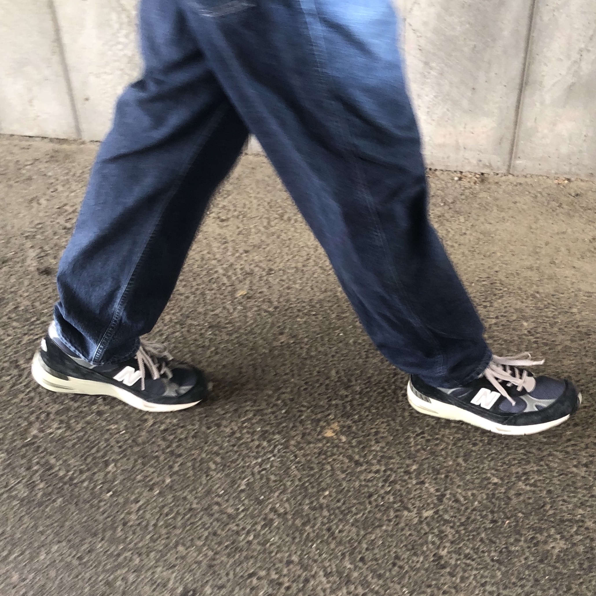 New Balance 991 Made in UK Navy 착용 스타일 - 4