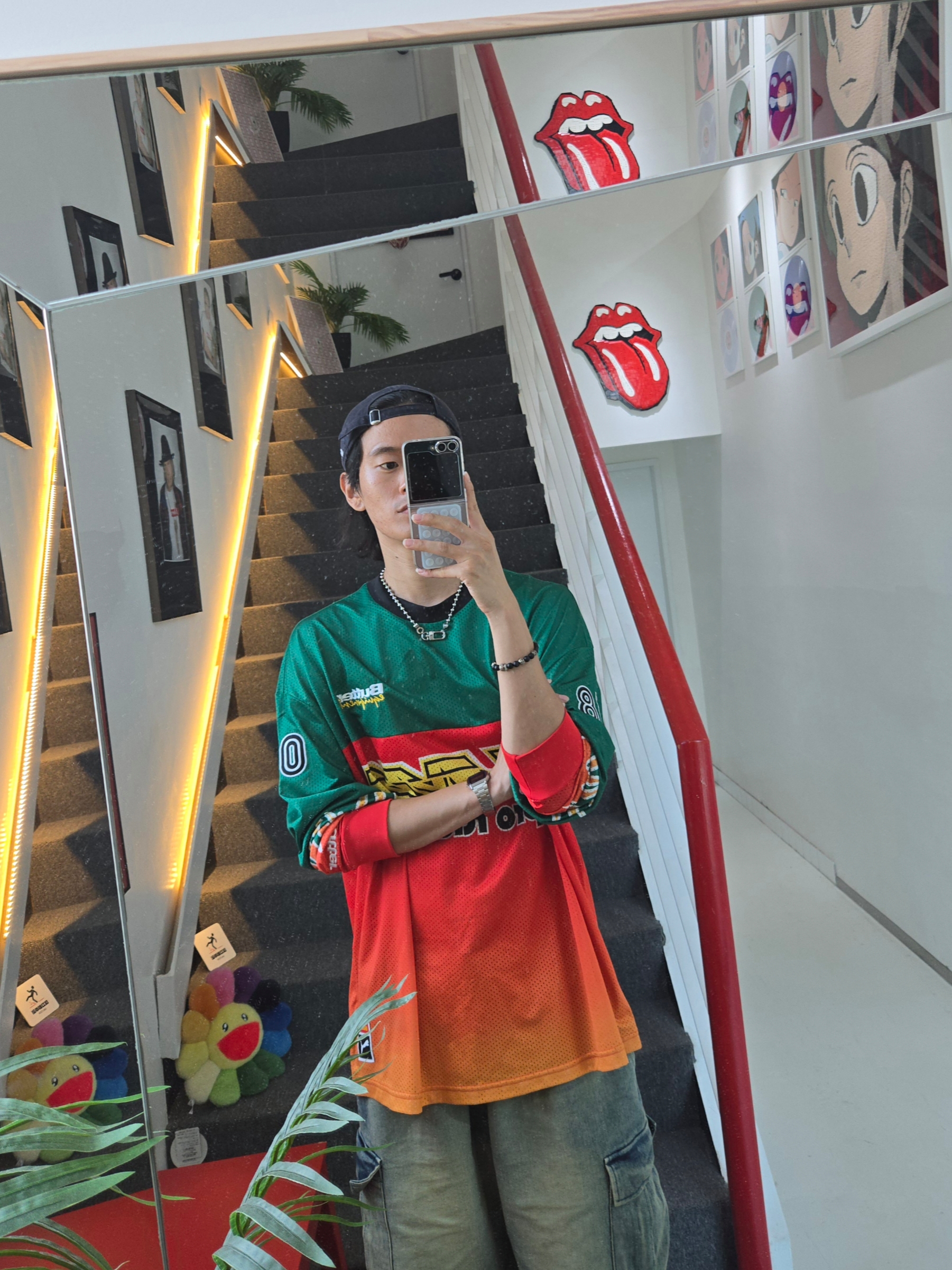 Puma x Butter Goods 15Year Jersey For All Time Red, New Era x MoMA New York Yankees Cap Navy 착용 스타일 - 1