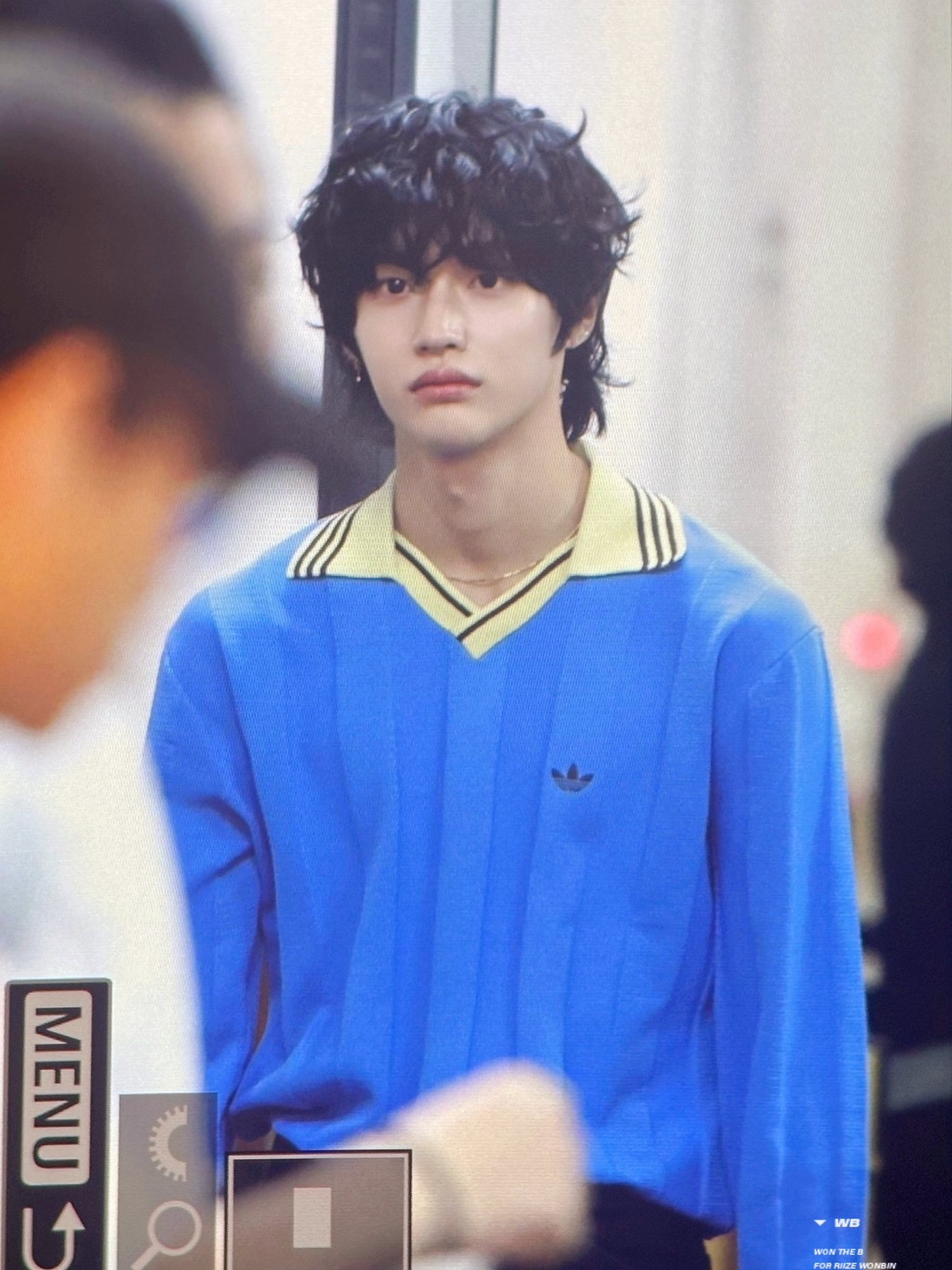 Adidas x Wales Bonner Knit Long Sleeve Football T-Shirt Lucky Blue - US Sizing 착용 스타일 - 3