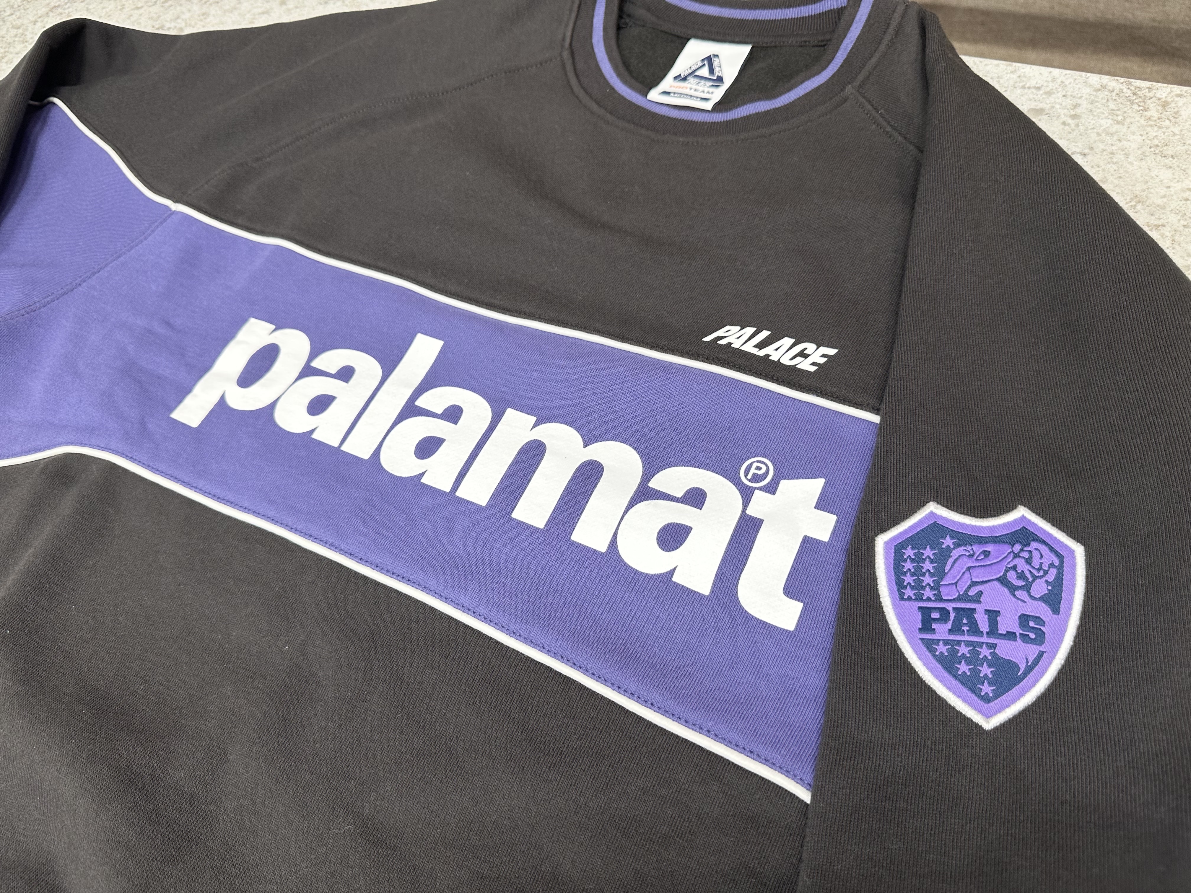 Palace Basically A Sock Black, Palace Posh Knit Black - 24FW 착용 스타일 - 7