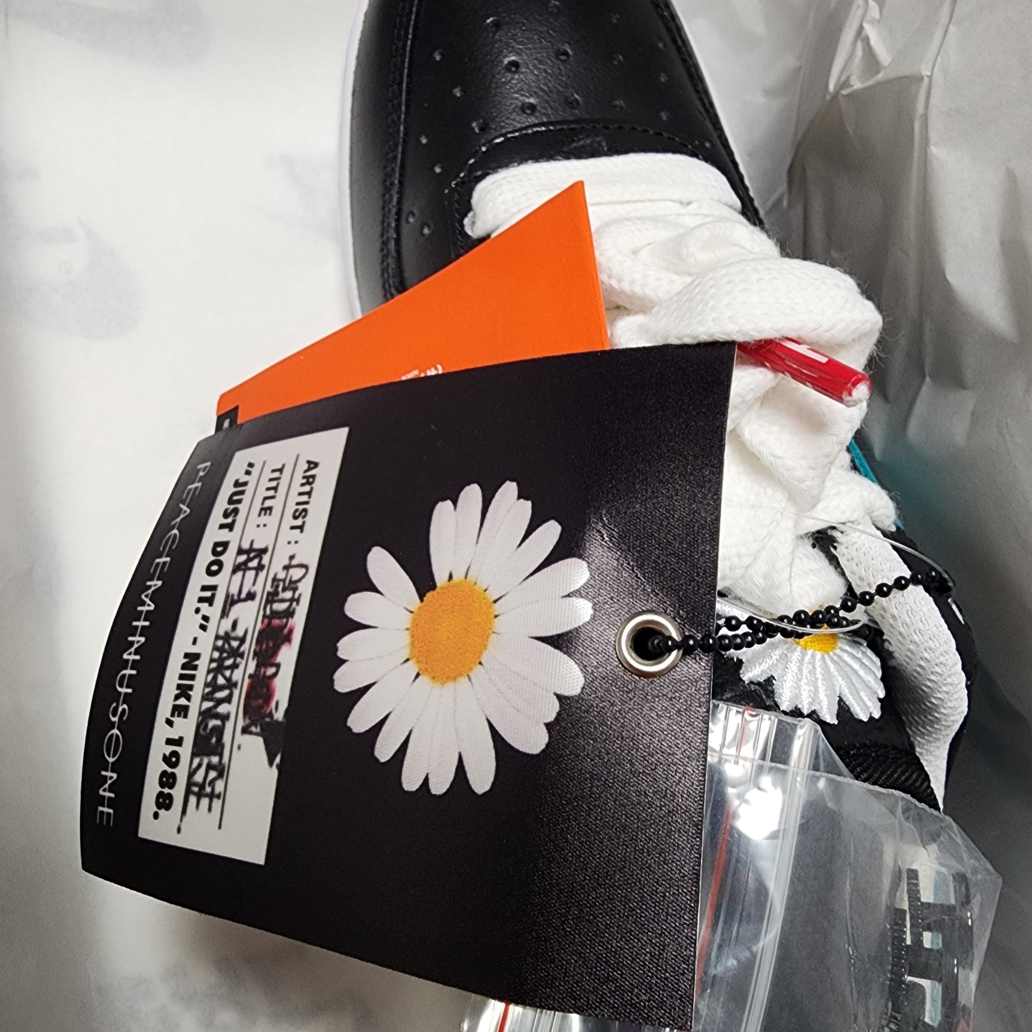 Nike x Peaceminusone Air Force 1 Low Para-Noise 3.0 Black and Multicolor 착용 스타일 - 9