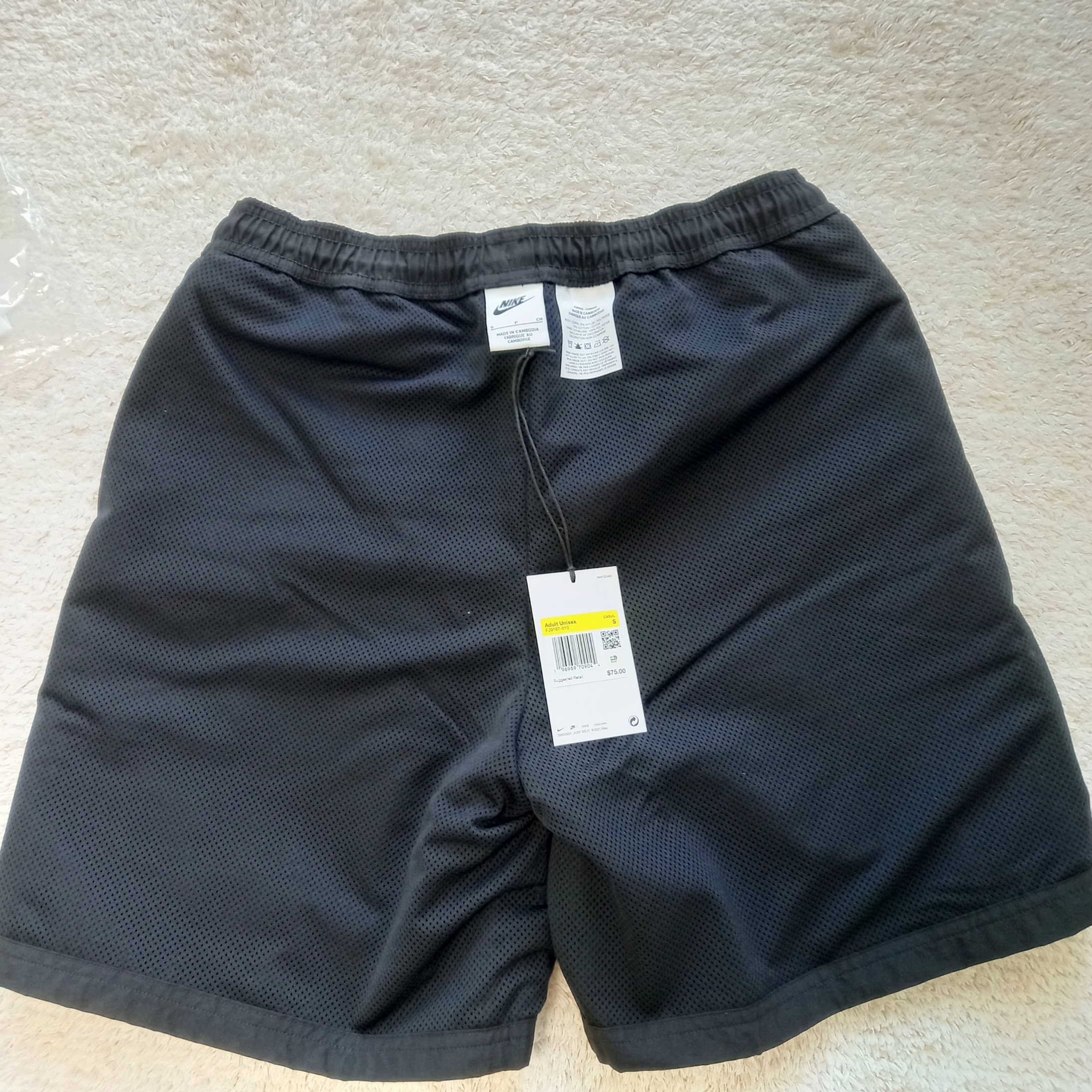Nike x Stussy Shorts Black (FJ9167-010) 착용 스타일 - 6