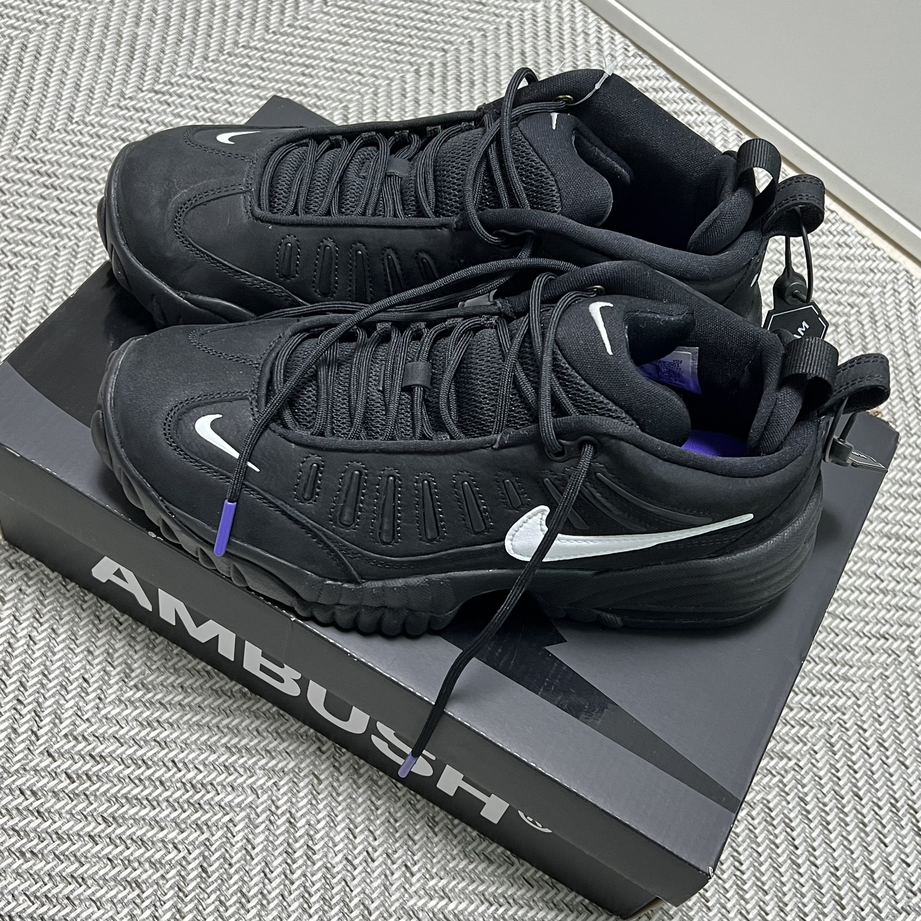 Nike x Ambush Air Adjust Force SP Black and Psychic Purple 착용 스타일 - 1