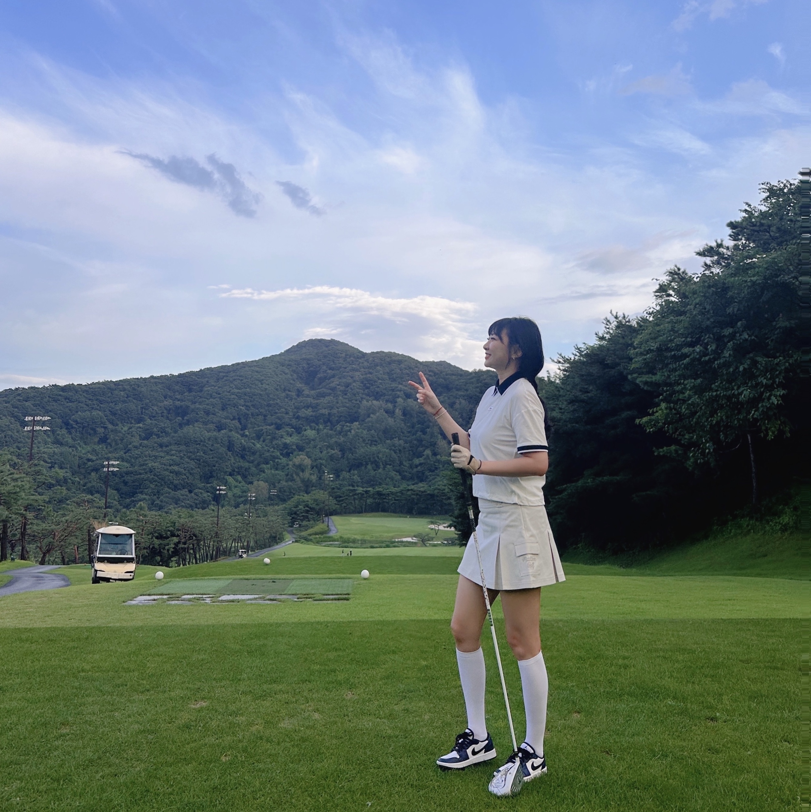 Jordan 1 Low Golf Midnight Navy 착용 스타일